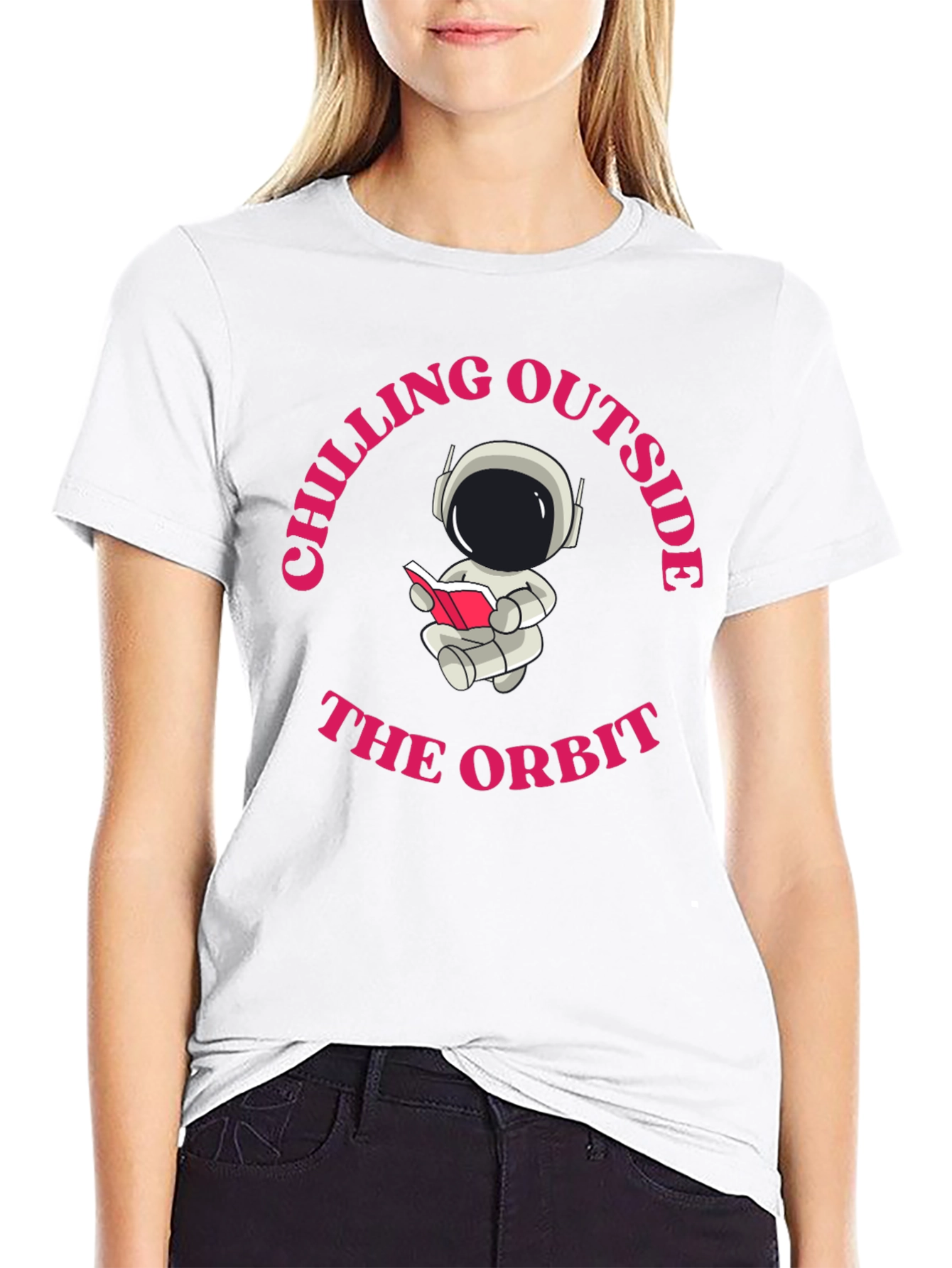 Chilling Outside the Orbit Graphic Tee