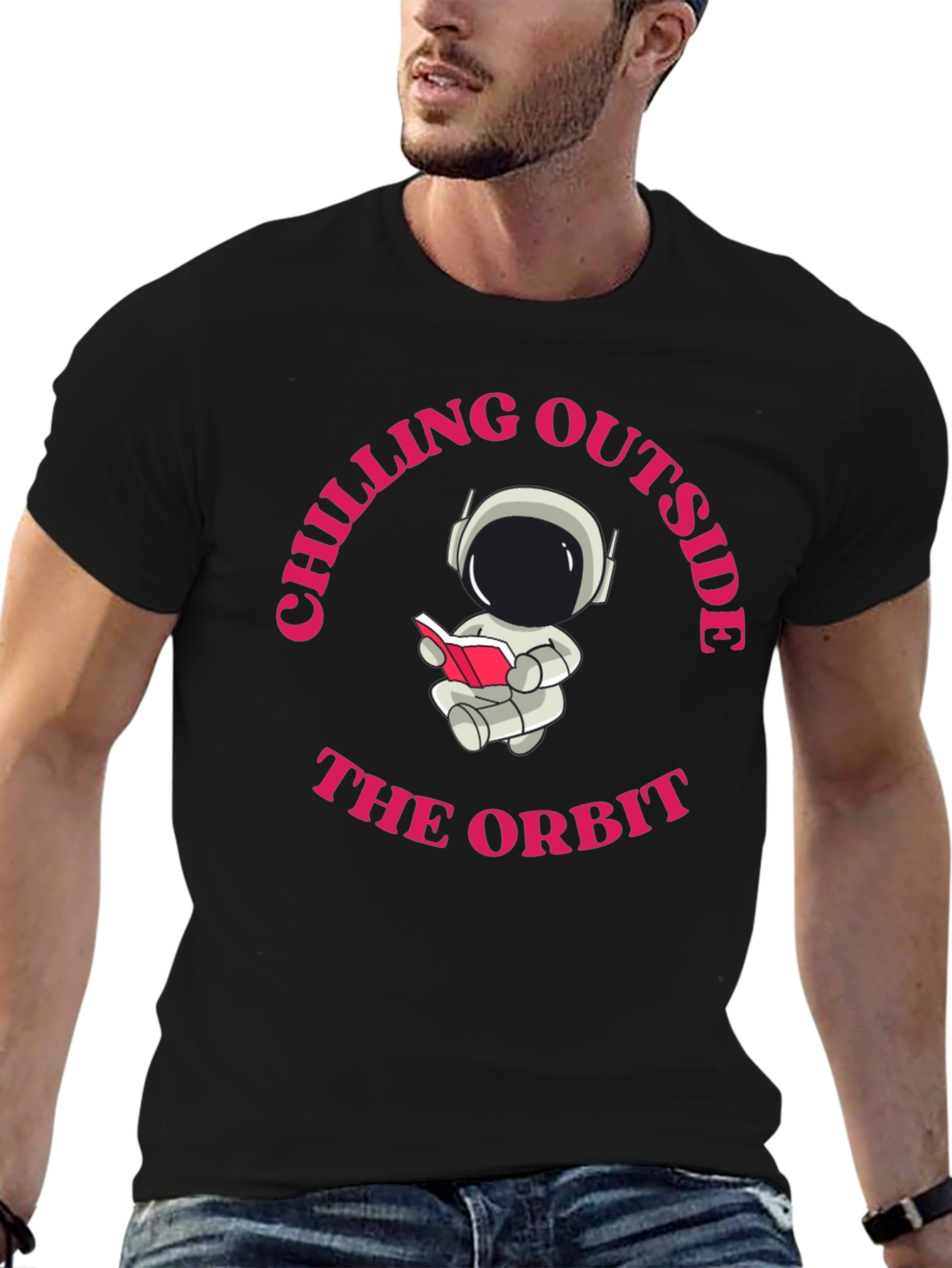 Chilling Outside the Orbit Graphic Tee