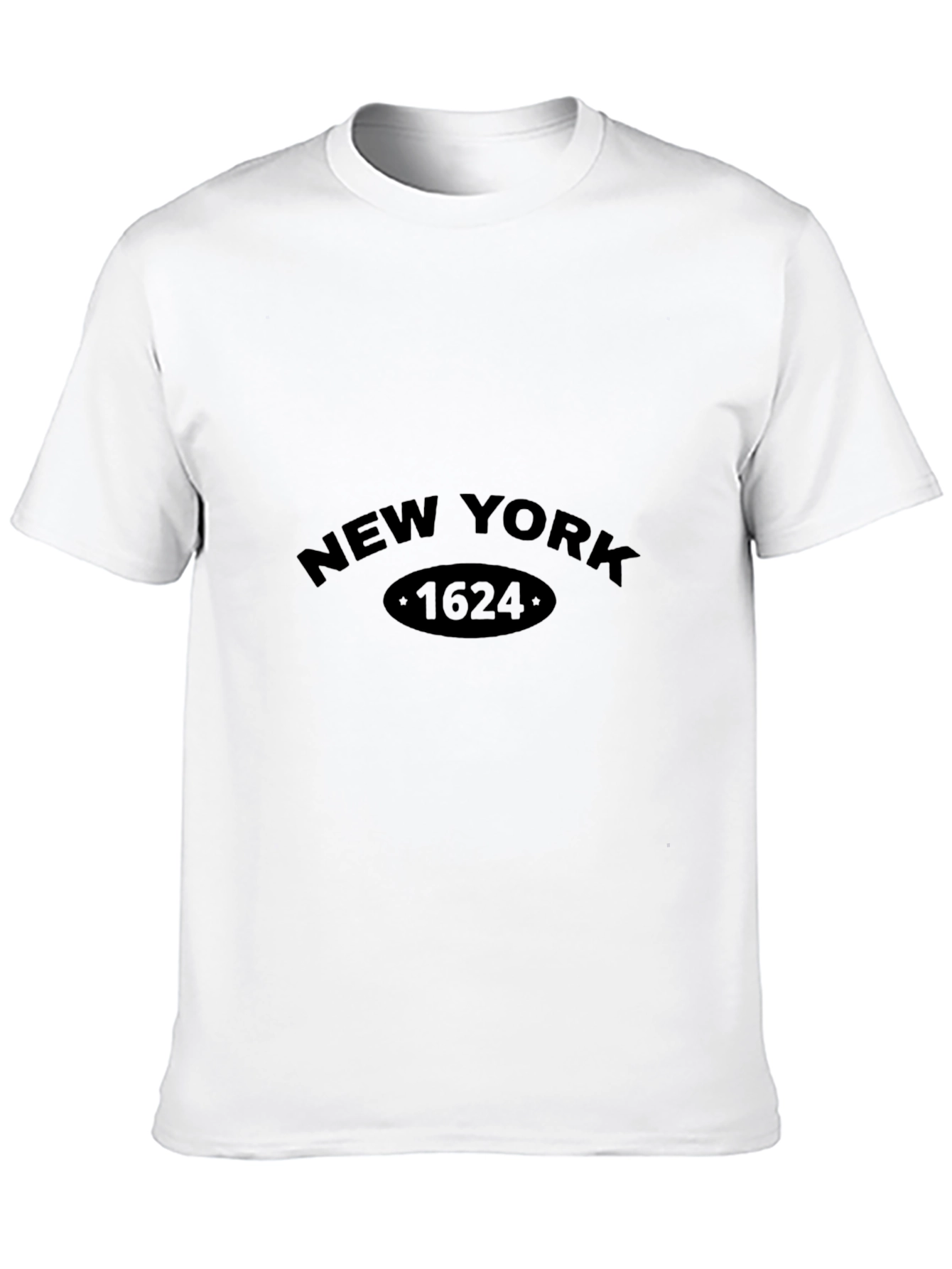 New York 1624 Black Graphic Tee