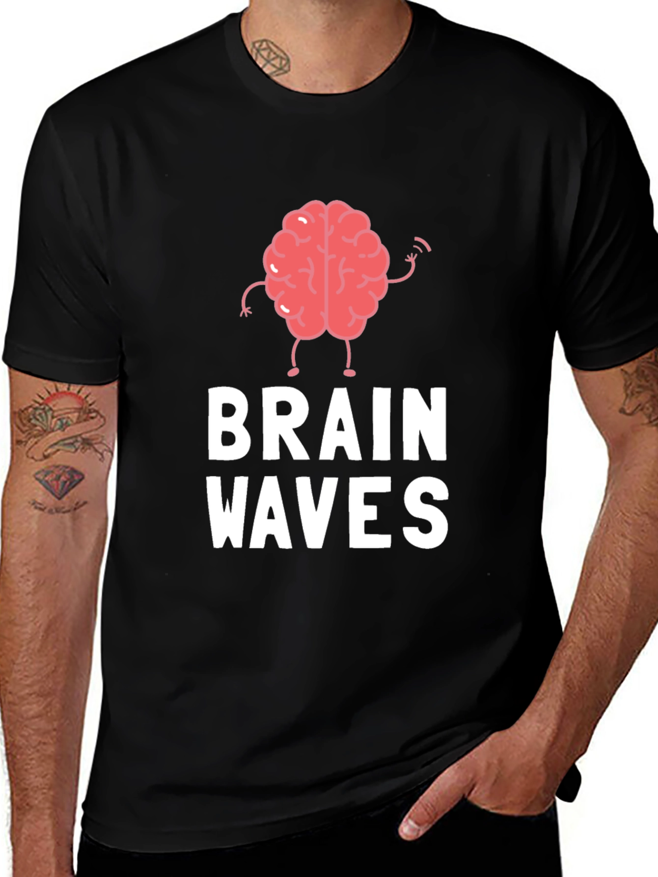 Brain Waves Graphic Tee - Funny T-Shirt