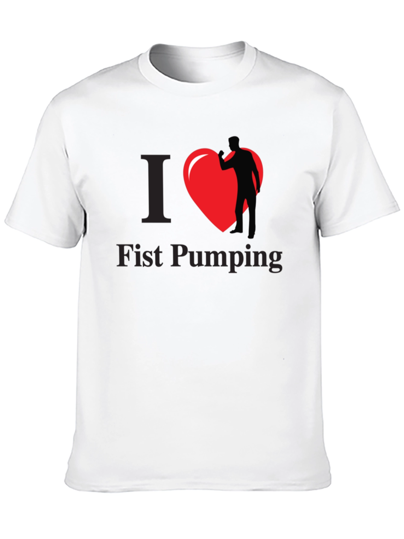I Heart Fist Pumping Black T-Shirt