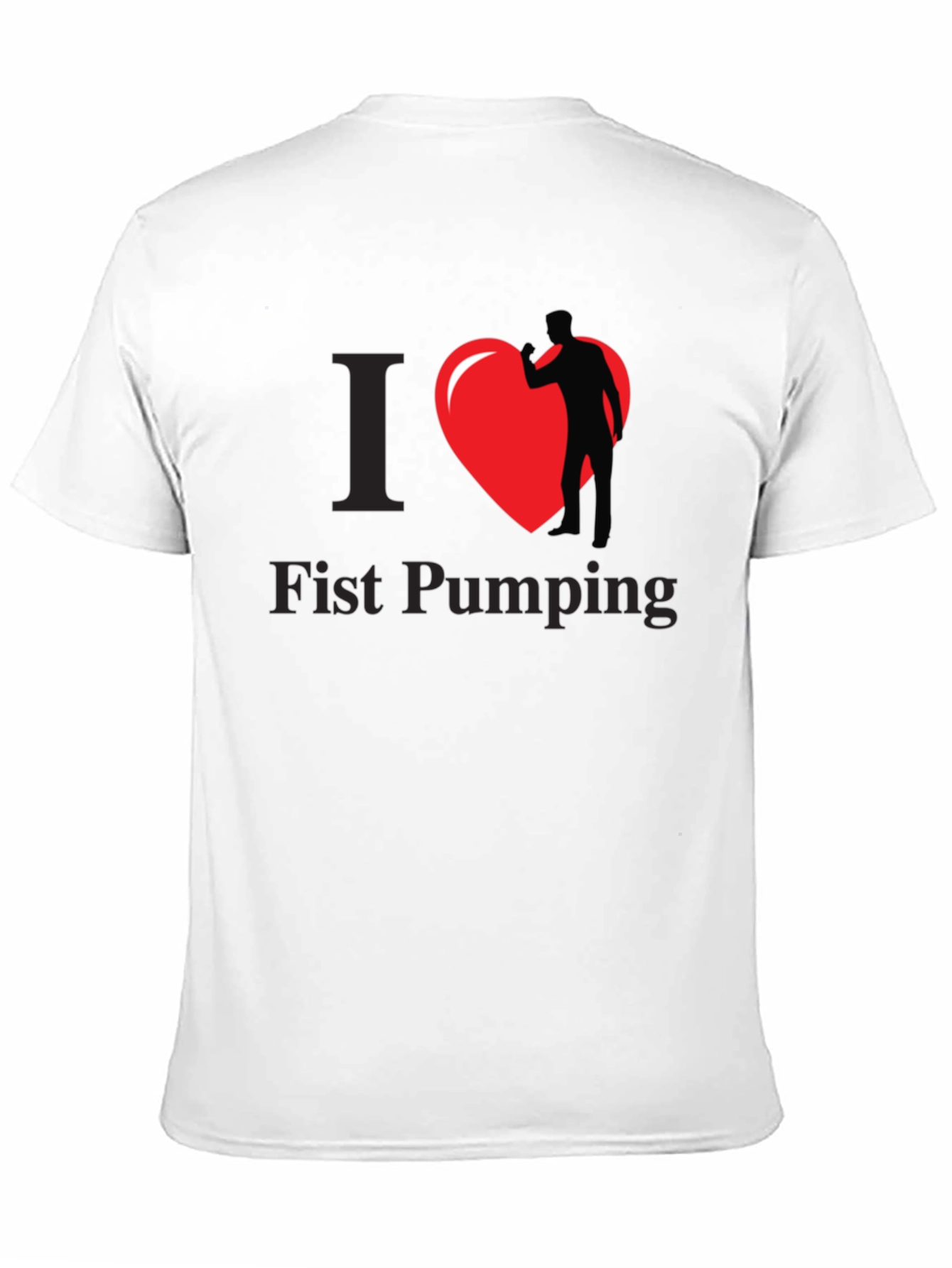 I Heart Fist Pumping Black T-Shirt