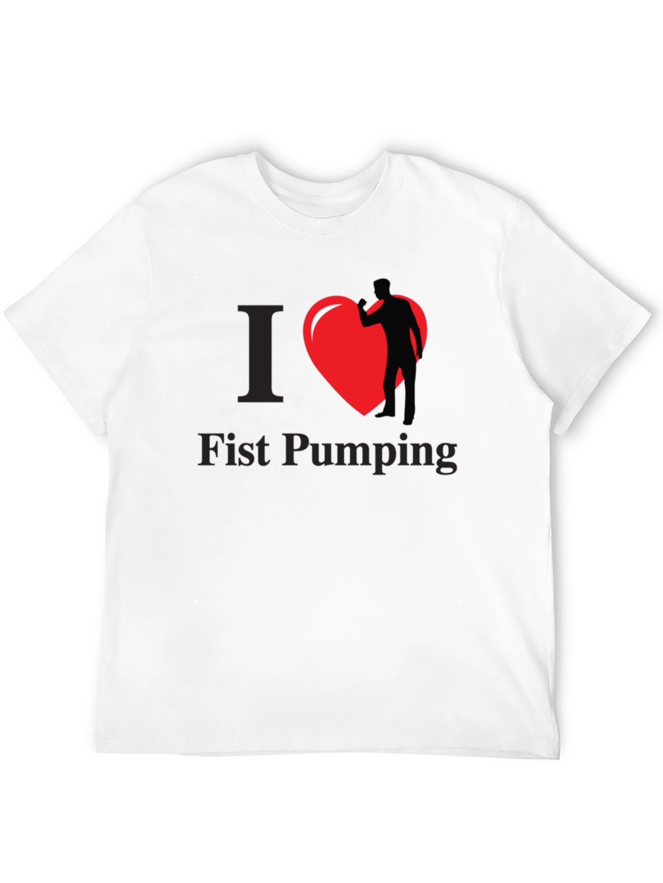 I Heart Fist Pumping Black T-Shirt