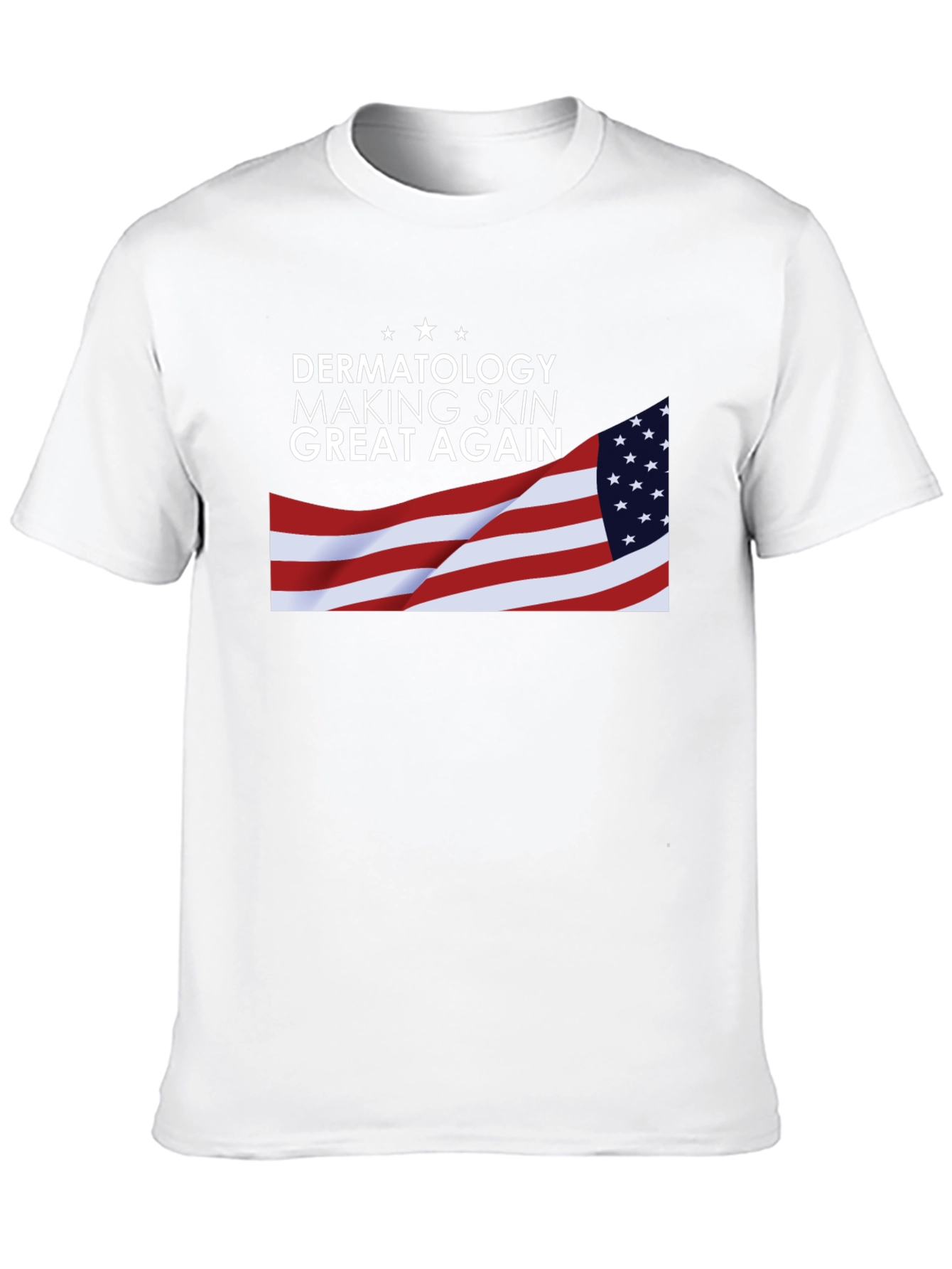 Dermatology Skin T-Shirt USA Flag Graphic Tee