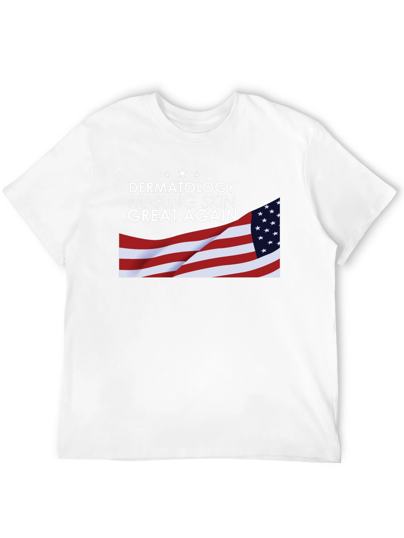 Dermatology Skin T-Shirt USA Flag Graphic Tee