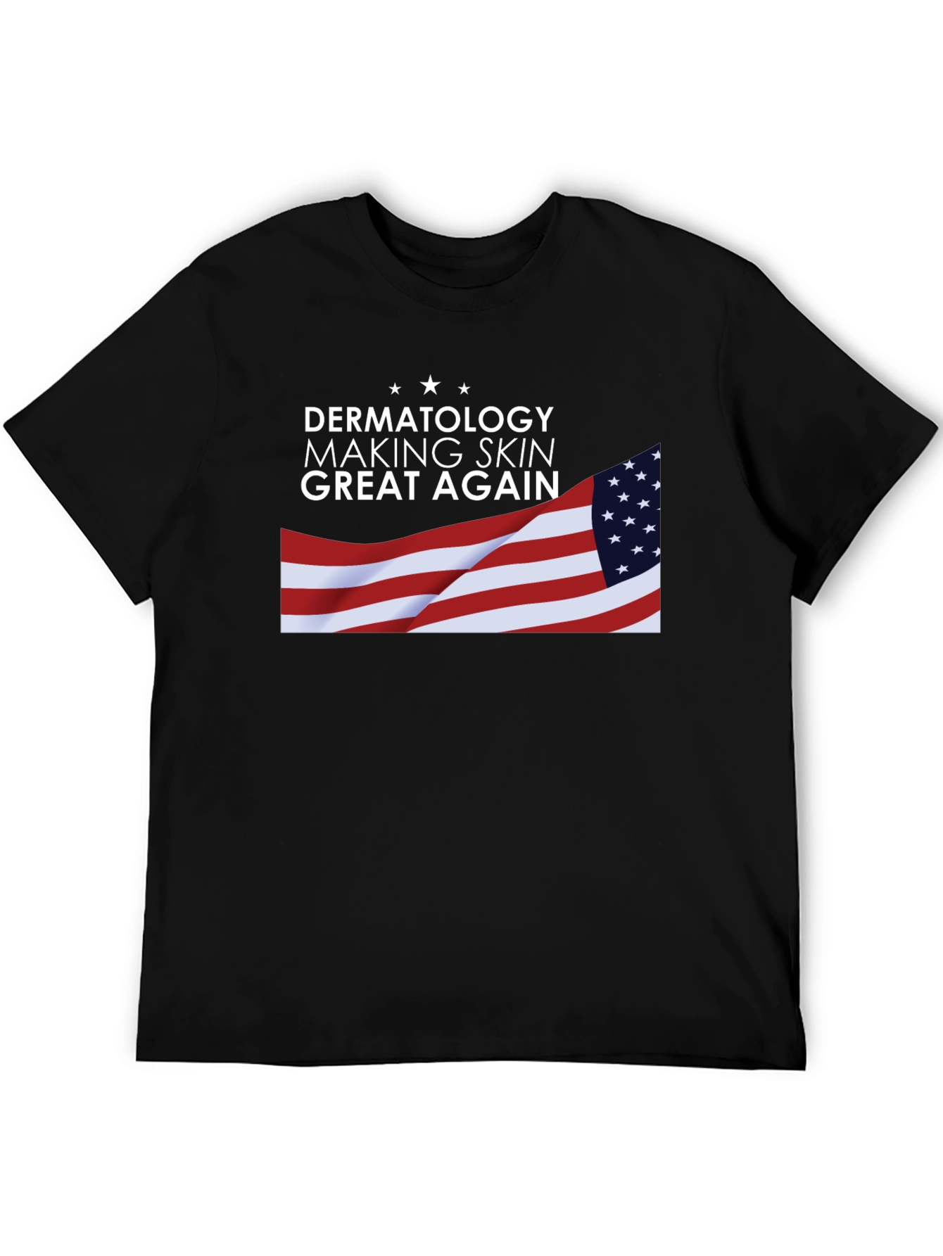 Dermatology Skin T-Shirt USA Flag Graphic Tee