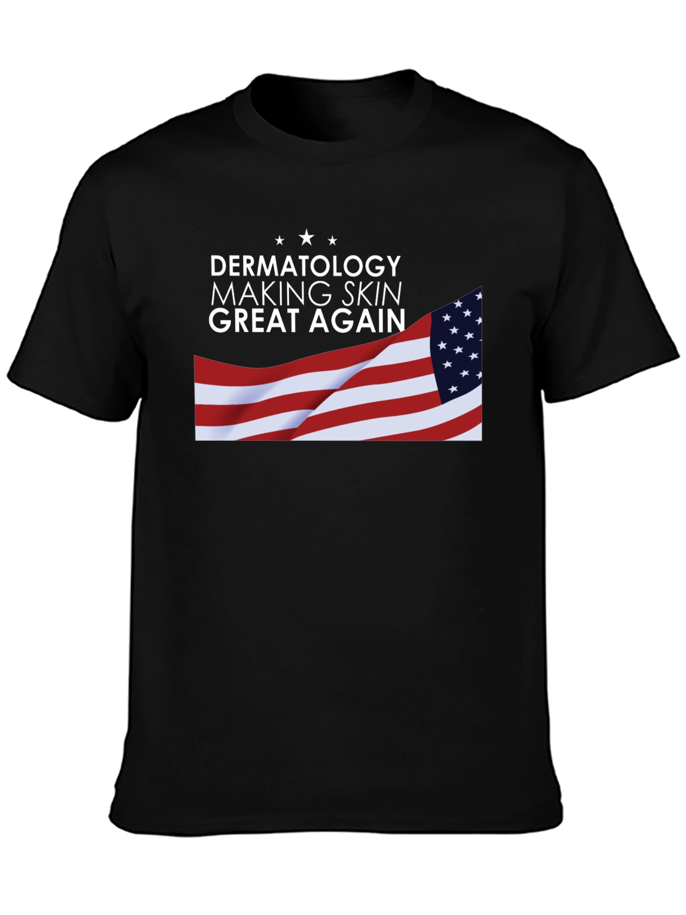 Dermatology Skin T-Shirt USA Flag Graphic Tee