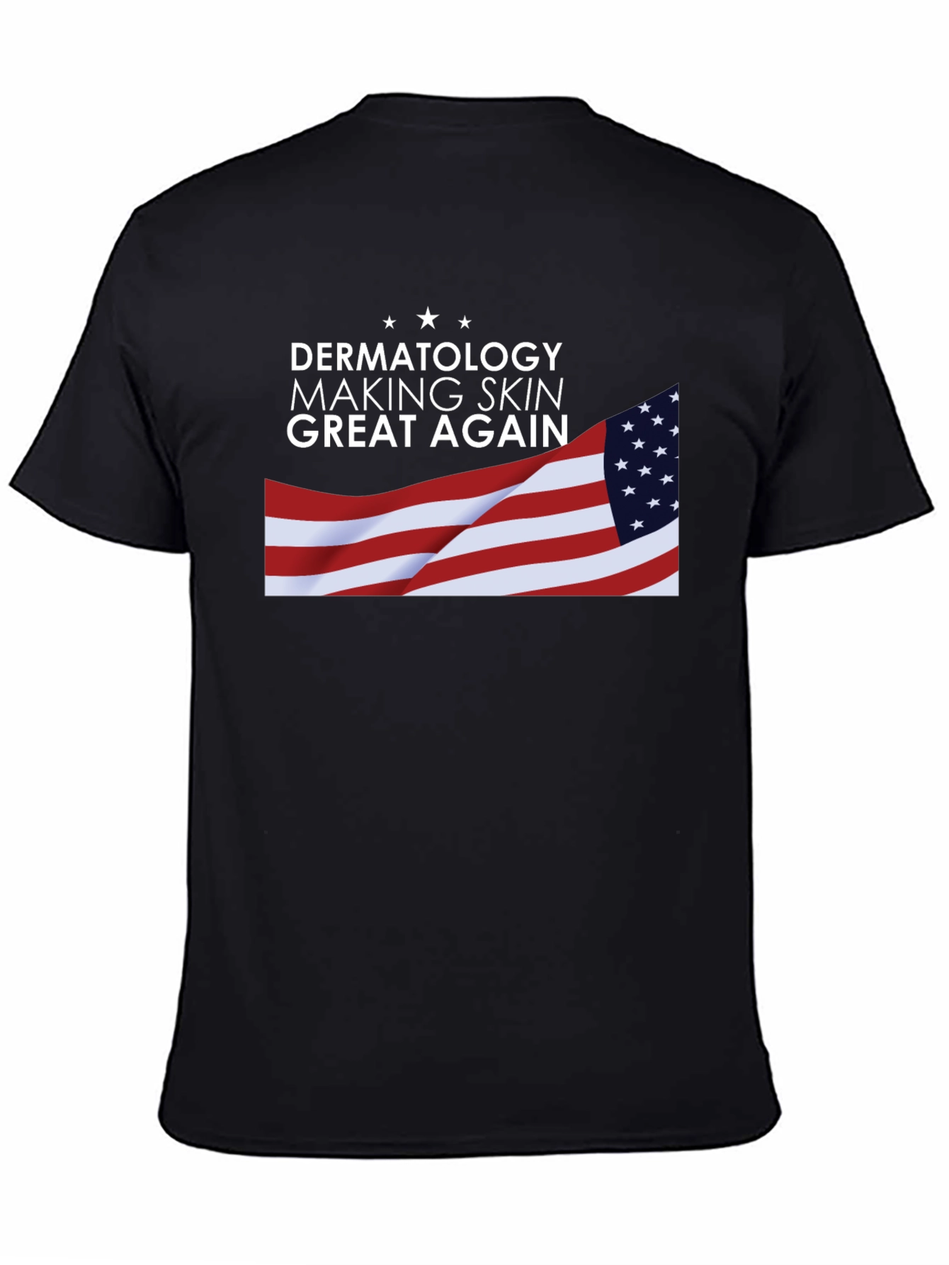 Dermatology Skin T-Shirt USA Flag Graphic Tee