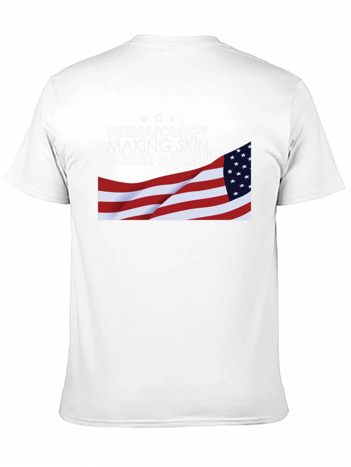 Dermatology Skin T-Shirt USA Flag Graphic Tee