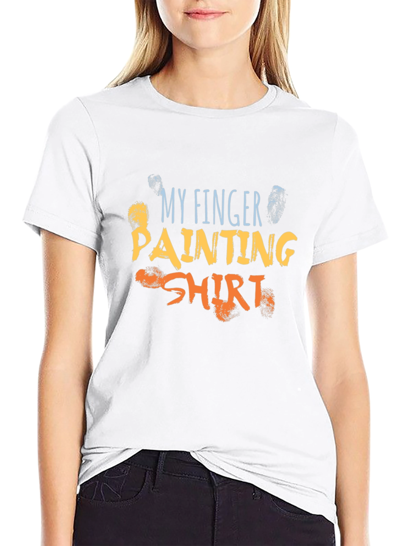 Finger Painting Shirt - Artistic Fun Apparel