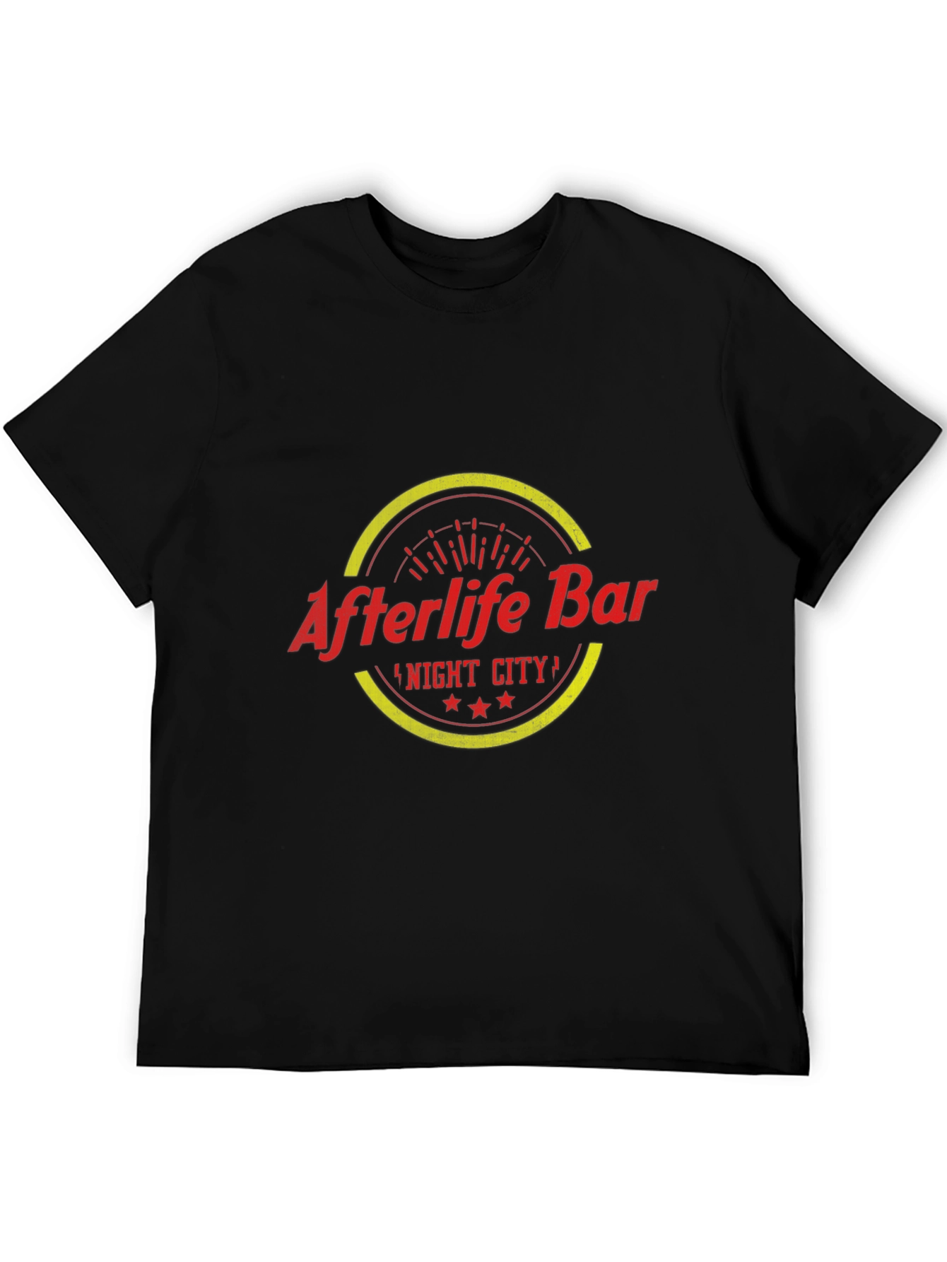 Afterlife Bar Night City T-Shirt - Cyberpunk Inspired Tee