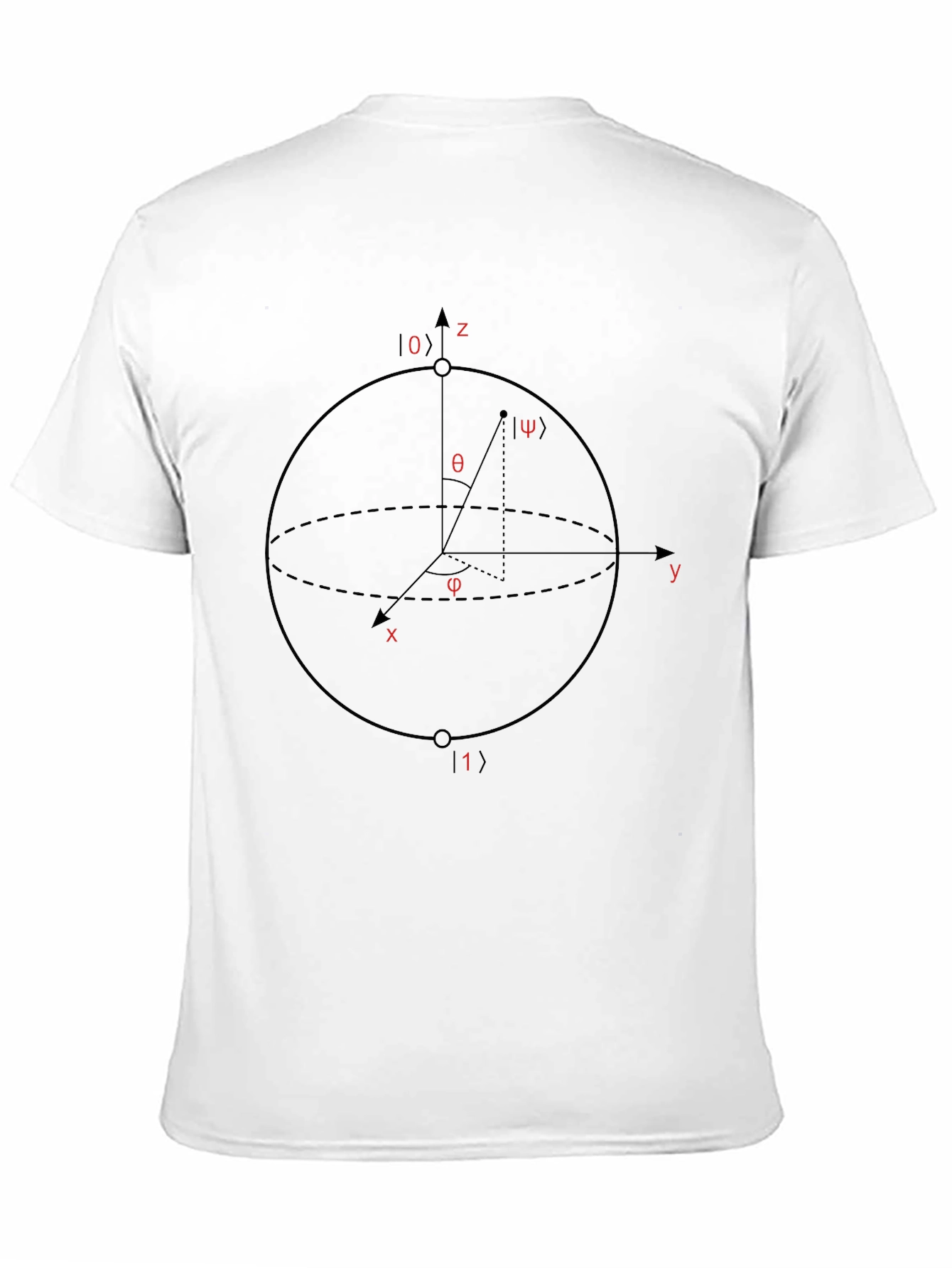 Quantum Physics Bloch Sphere Black T-Shirt