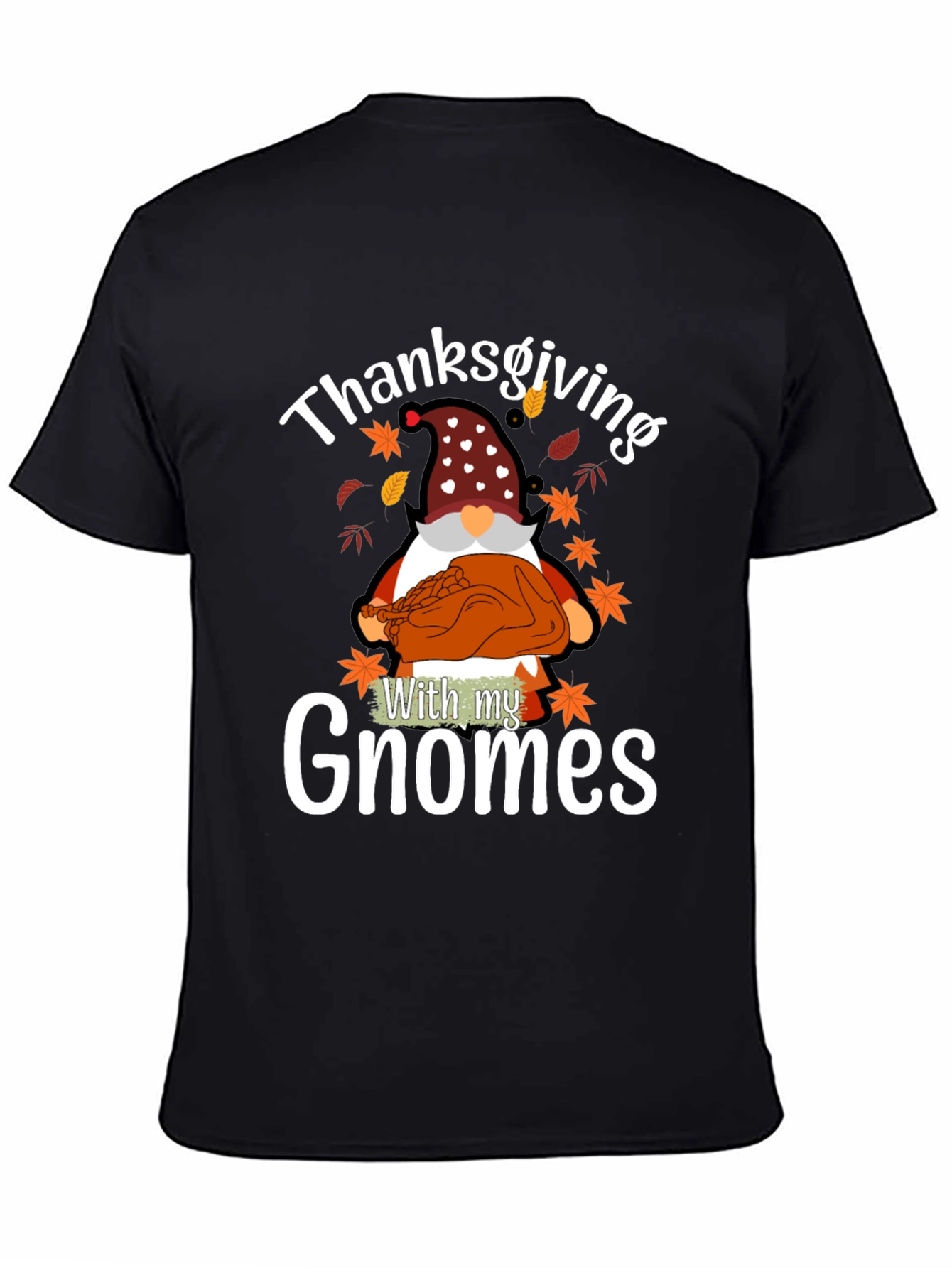 Thanksgiving Gnome T-Shirt - Holiday Novelty Tee