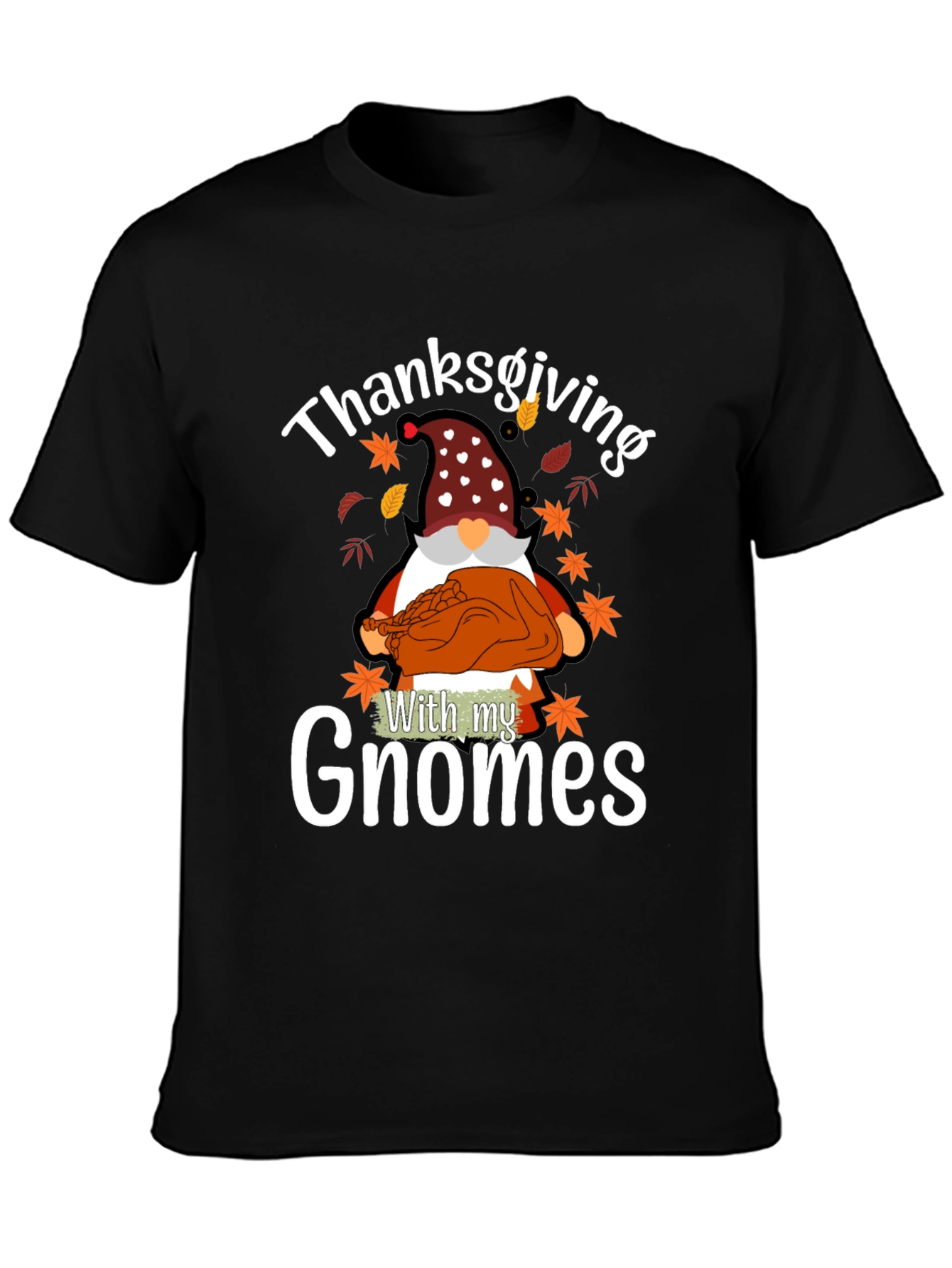 Thanksgiving Gnome T-Shirt - Holiday Novelty Tee