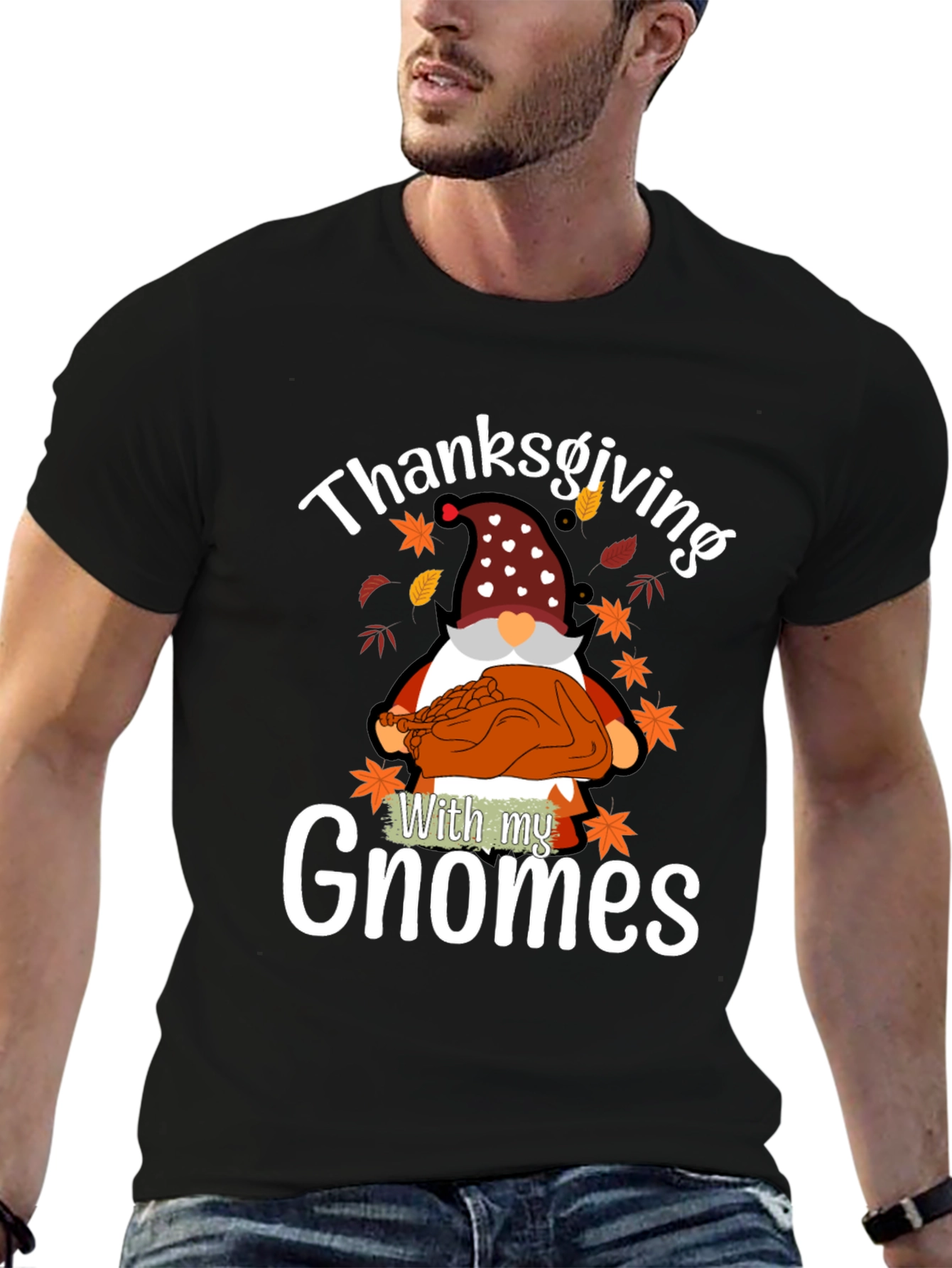 Thanksgiving Gnome T-Shirt - Holiday Novelty Tee