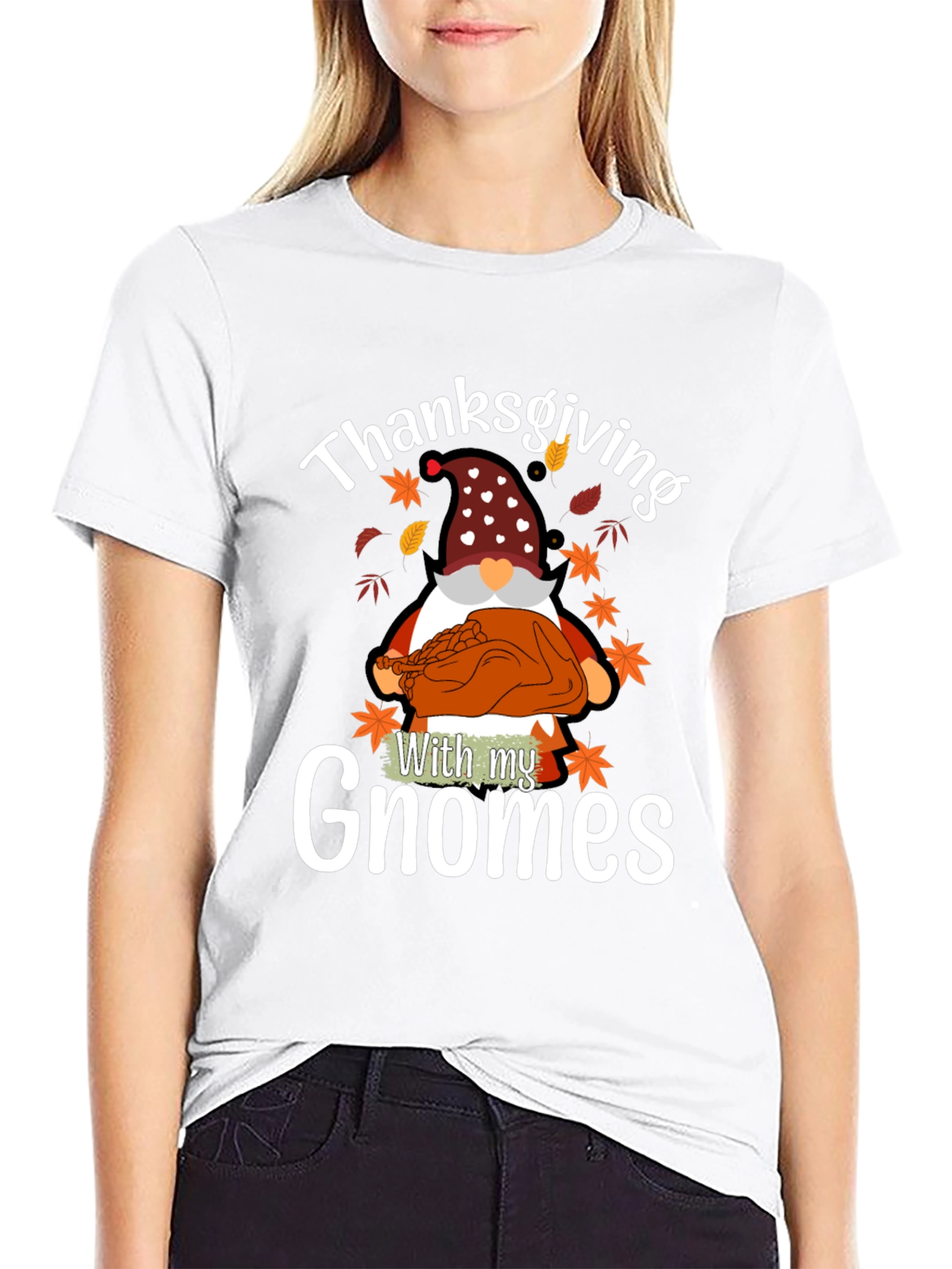 Thanksgiving Gnome T-Shirt - Holiday Novelty Tee
