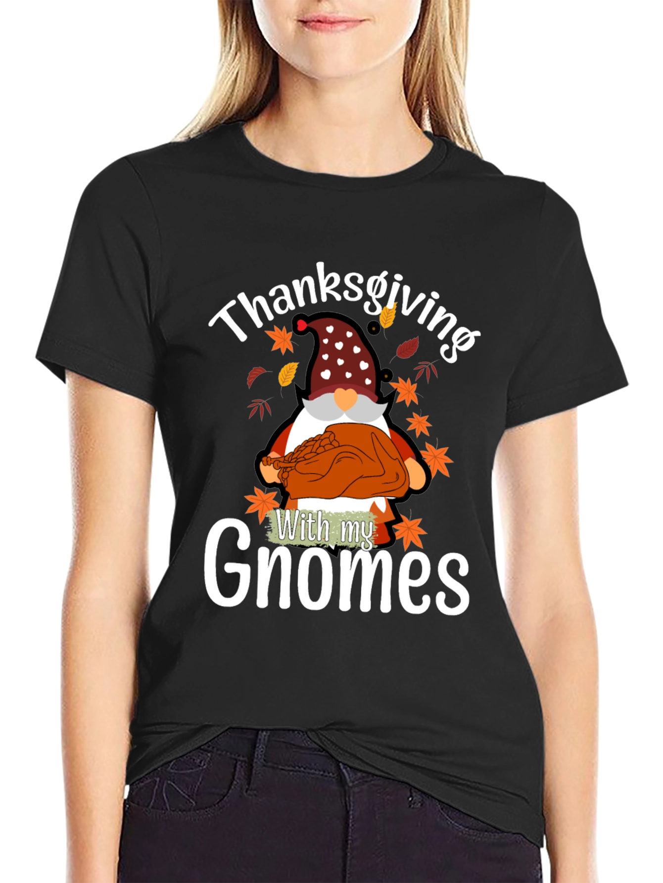 Thanksgiving Gnome T-Shirt - Holiday Novelty Tee