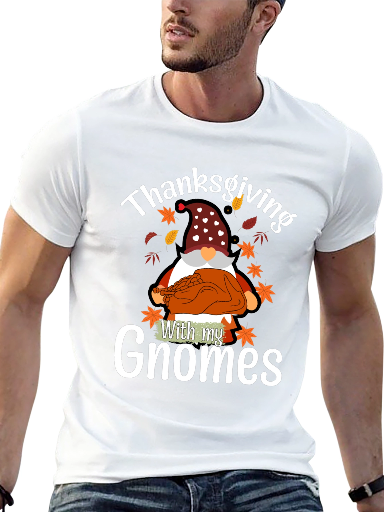 Thanksgiving Gnome T-Shirt - Holiday Novelty Tee
