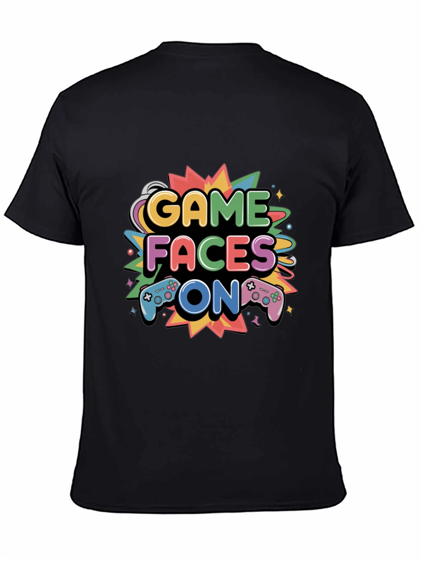 Game Faces On T-Shirt - Gamer Style