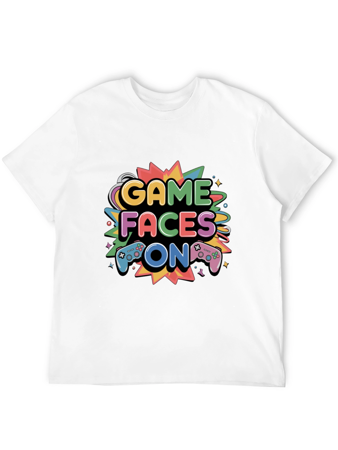 Game Faces On T-Shirt - Gamer Style