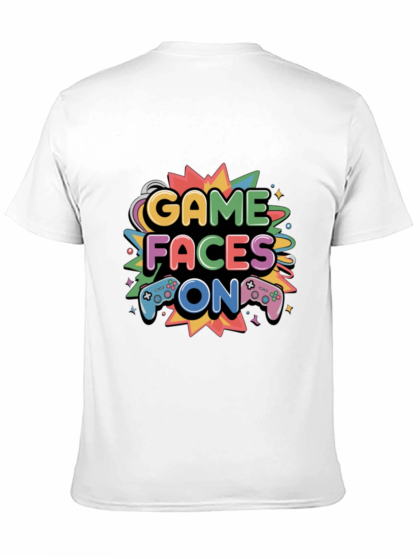 Game Faces On T-Shirt - Gamer Style