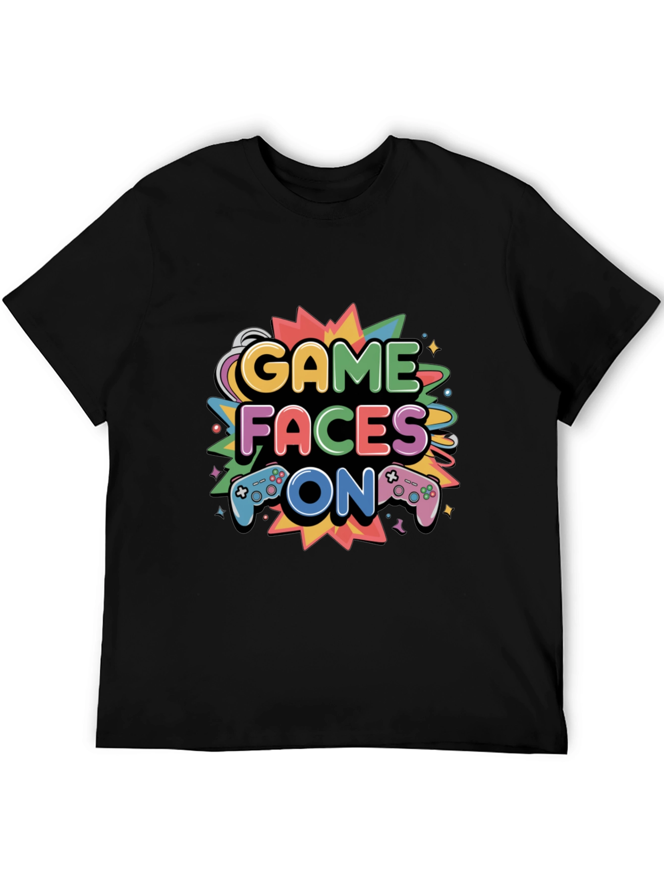 Game Faces On T-Shirt - Gamer Style