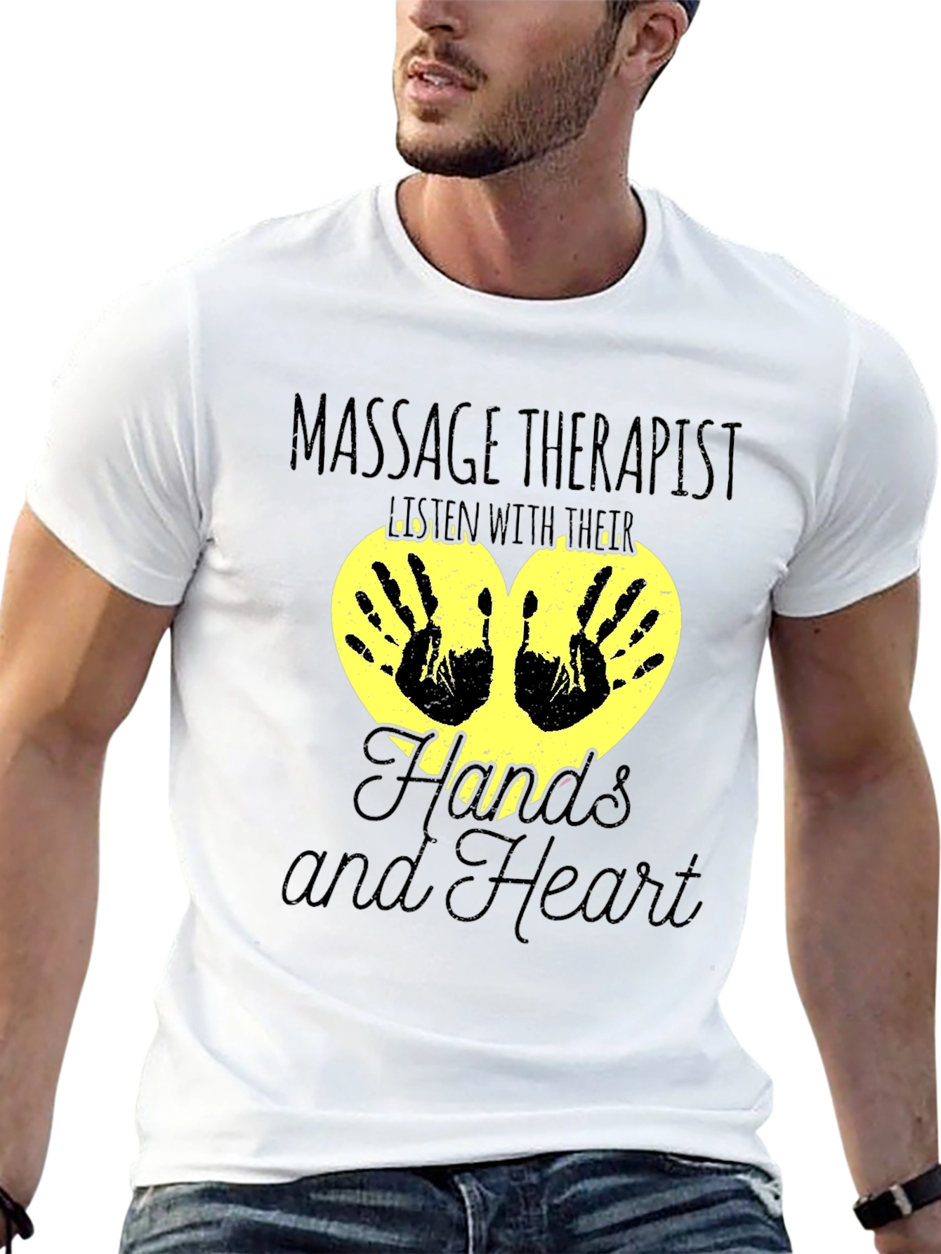 Massage Therapist Hands and Heart T-Shirt