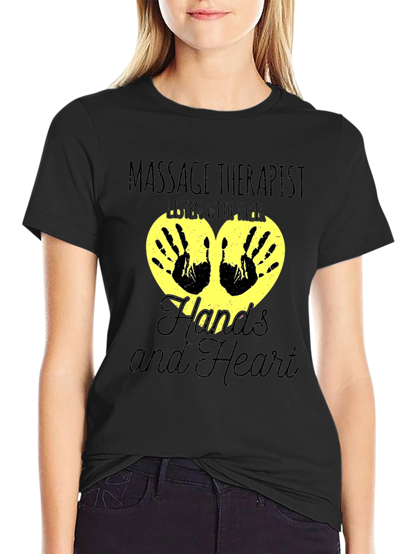 Massage Therapist Hands and Heart T-Shirt