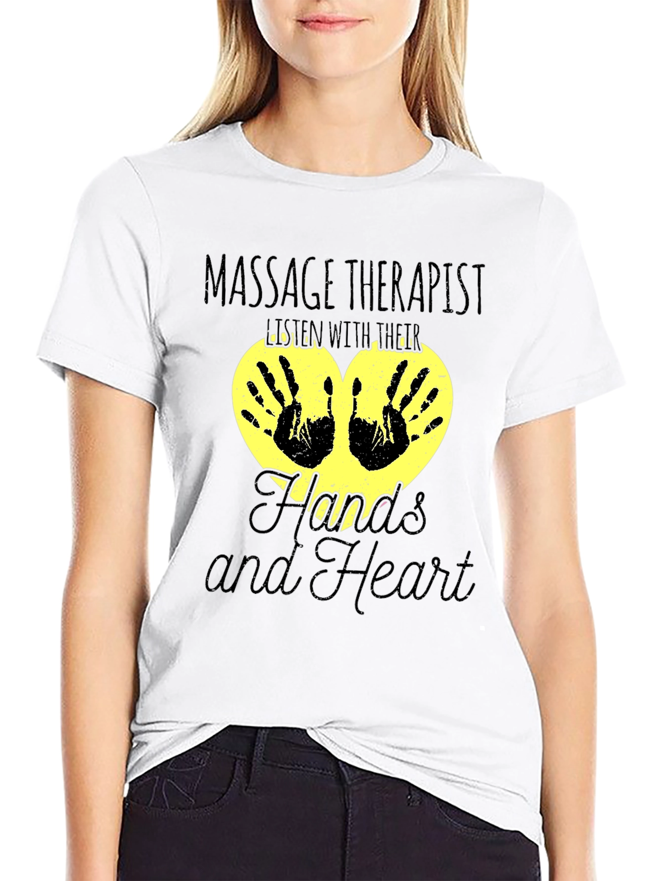 Massage Therapist Hands and Heart T-Shirt