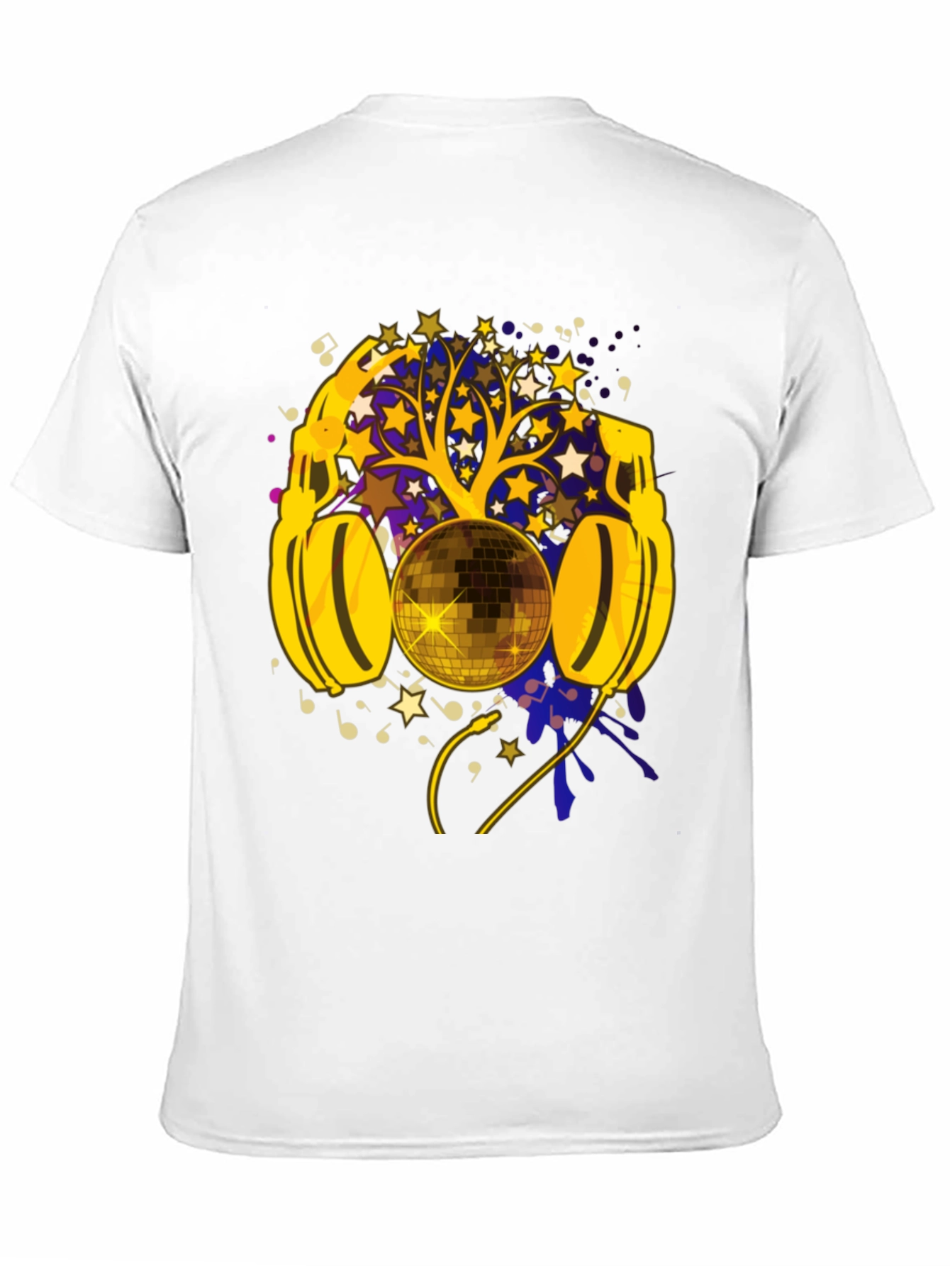 Disco Ball Headphones Graphic Tee