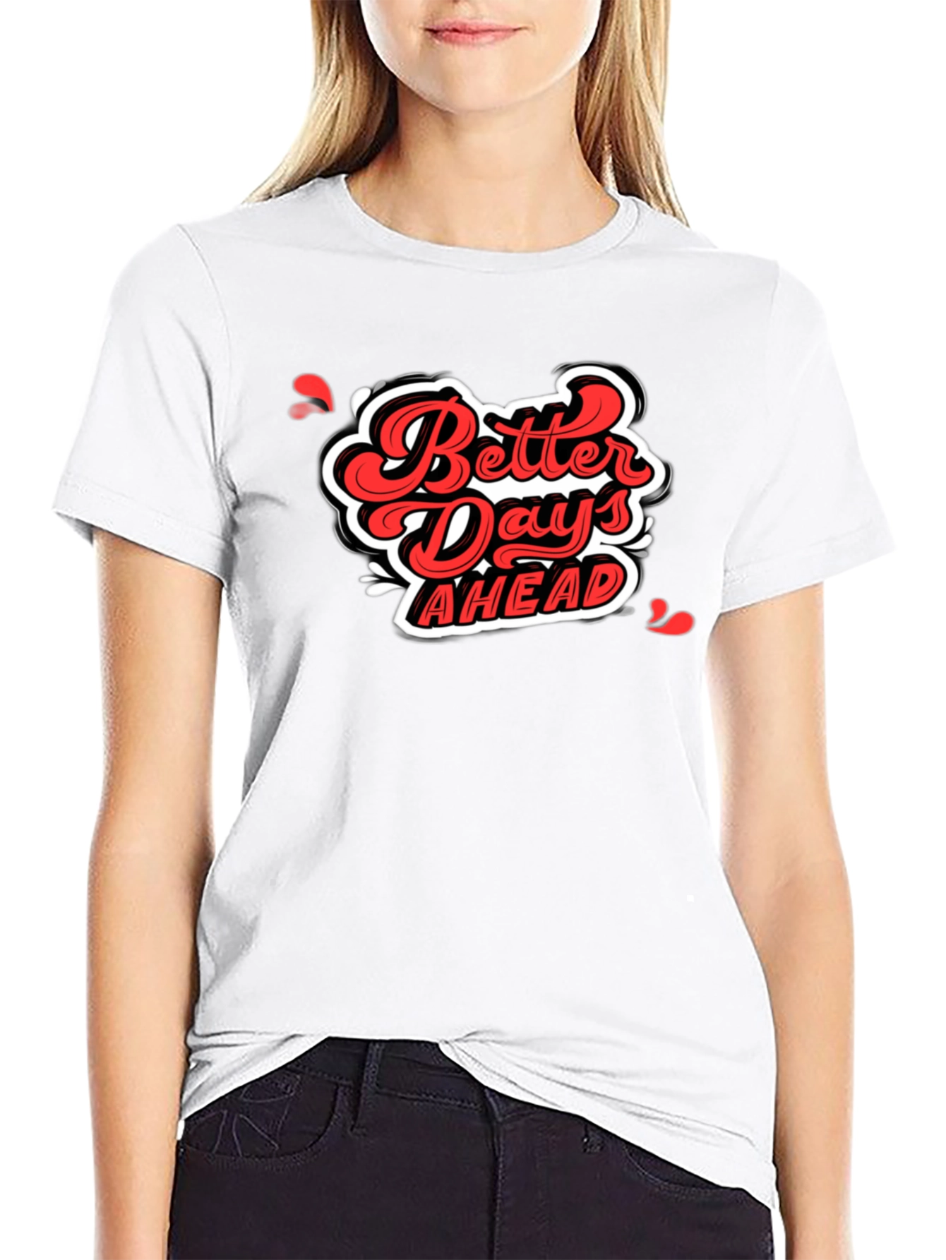 Better Days Ahead Graphic Tee - Black