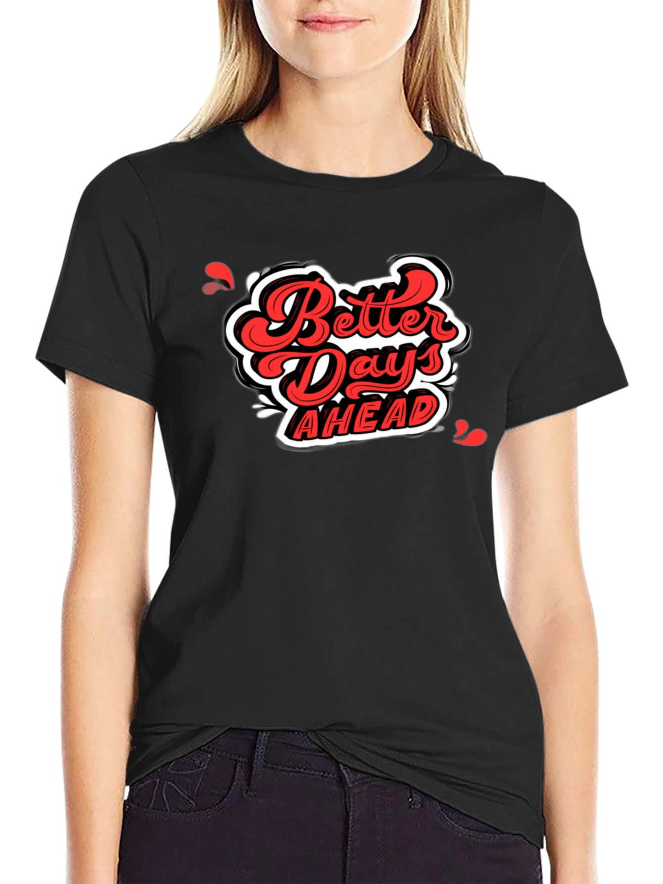 Better Days Ahead Graphic Tee - Black