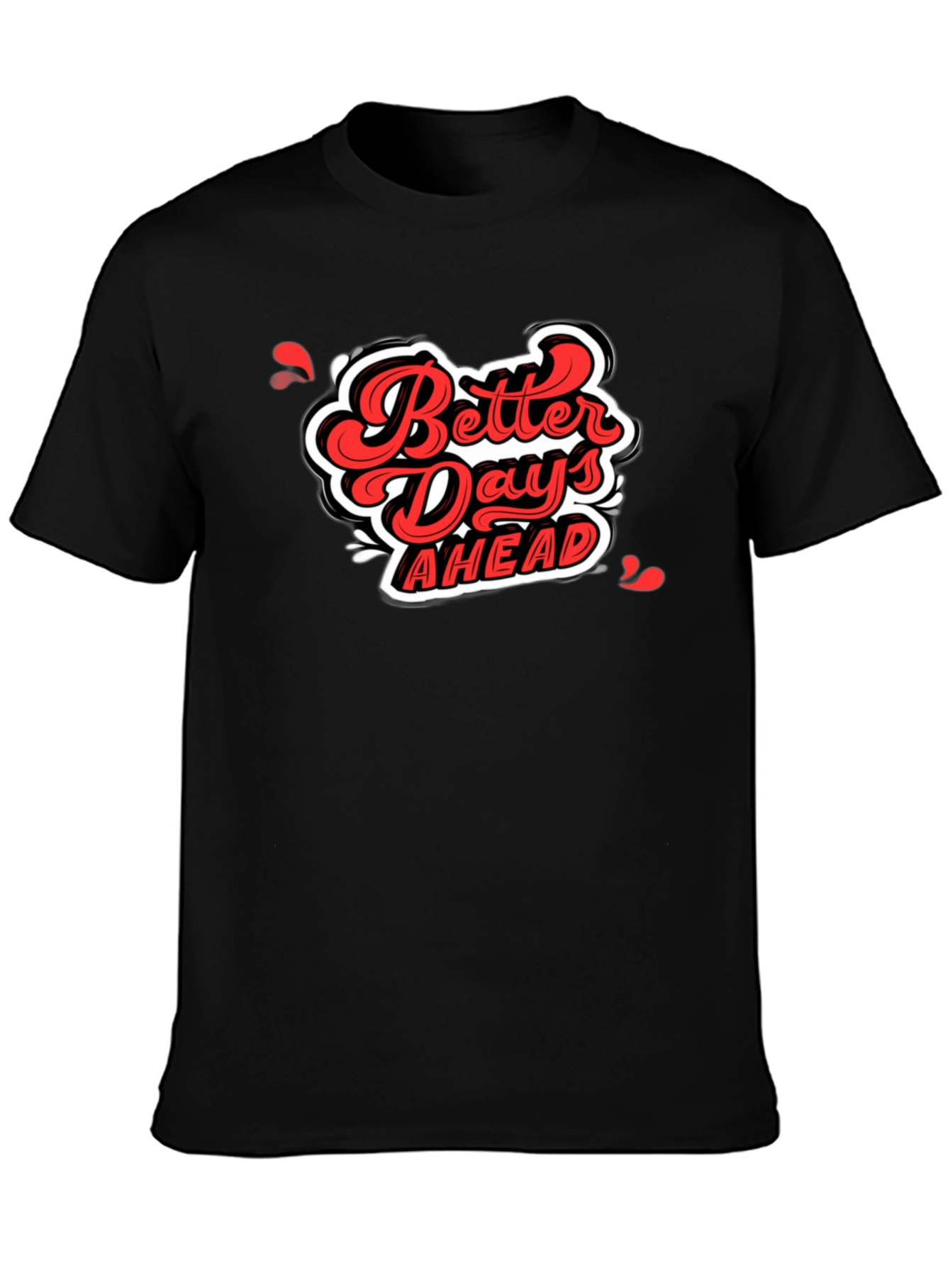 Better Days Ahead Graphic Tee - Black