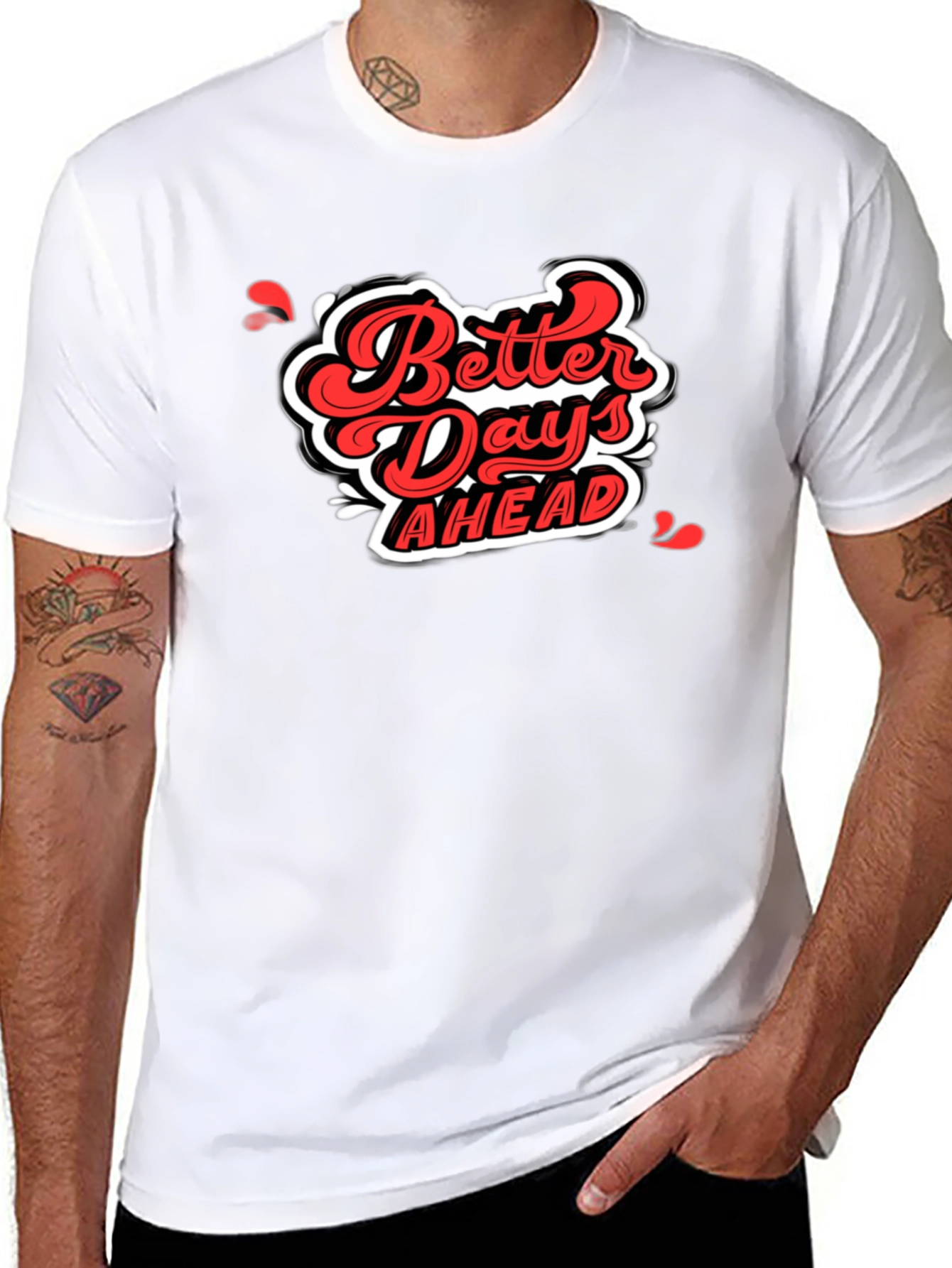 Better Days Ahead Graphic Tee - Black