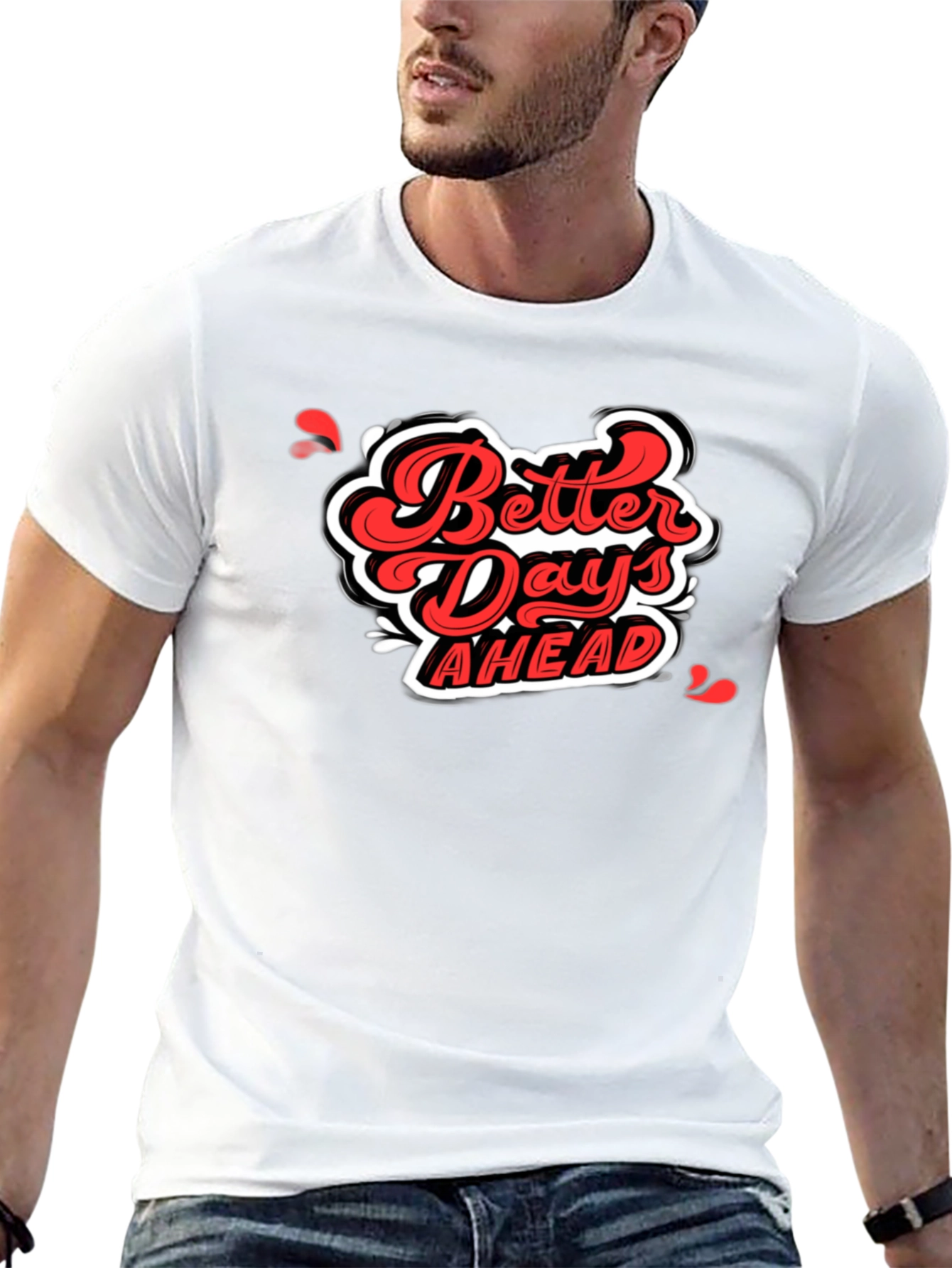 Better Days Ahead Graphic Tee - Black