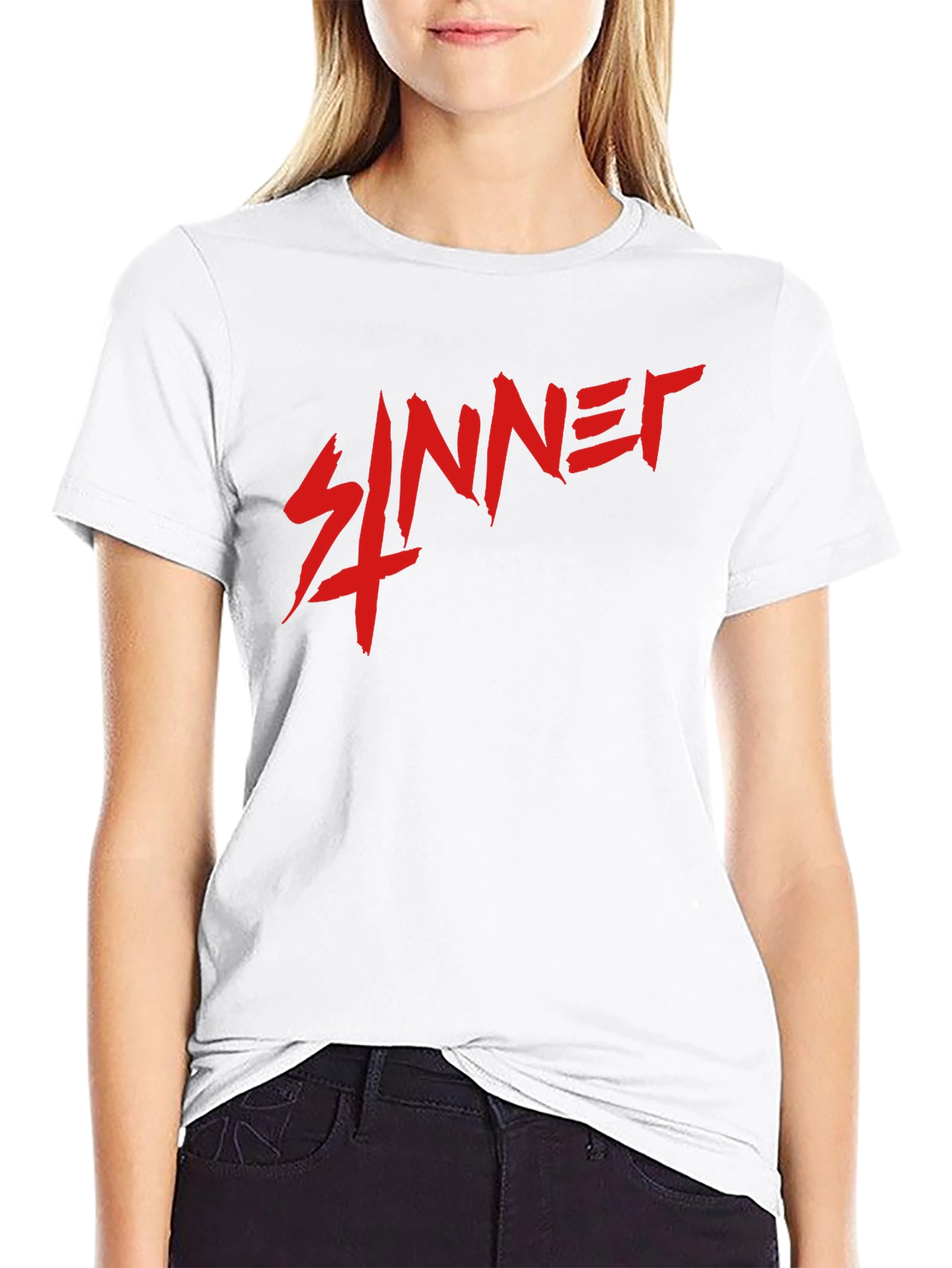 Sinner Black T-Shirt - Bold Graphic Tee