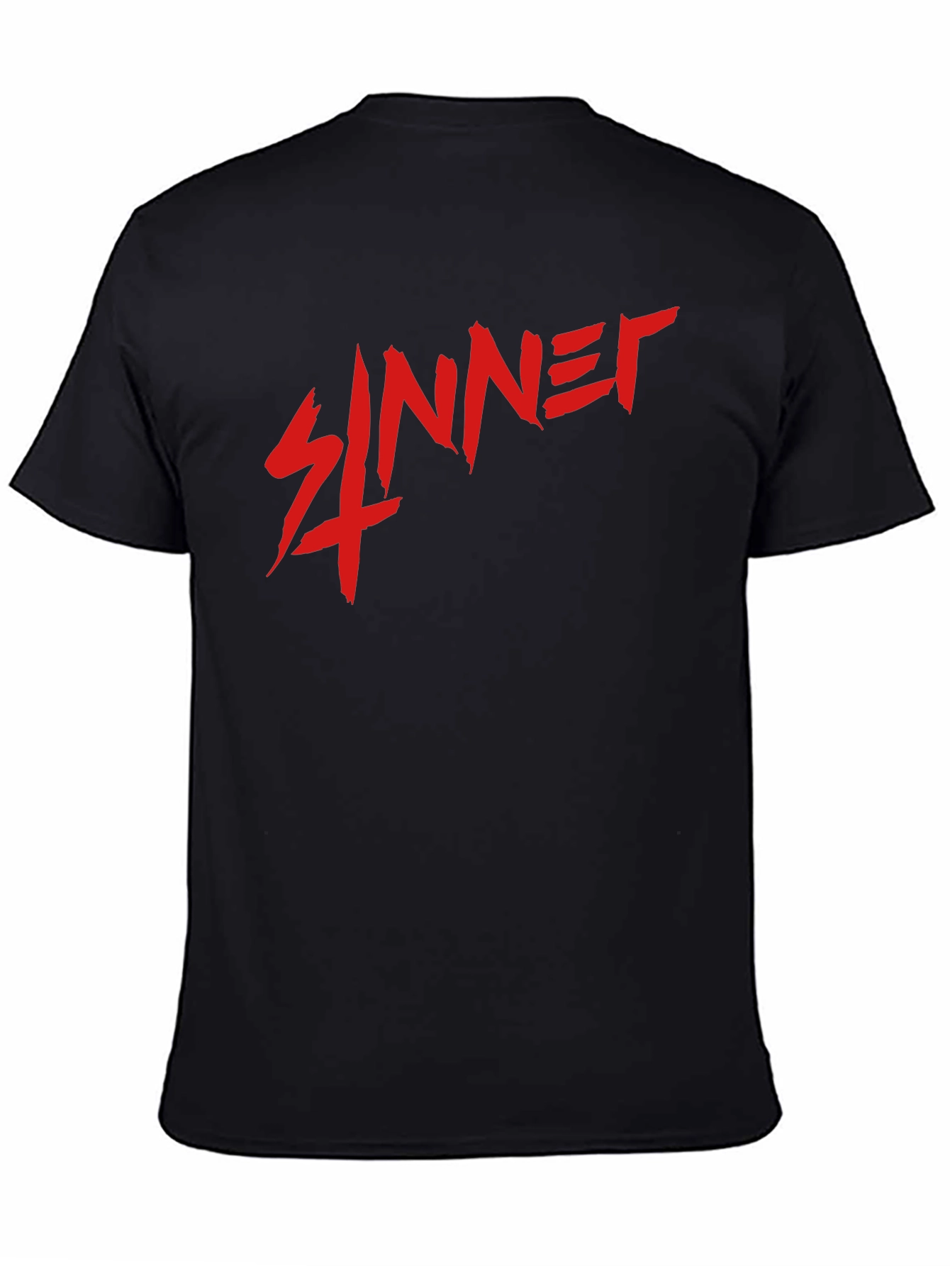 Sinner Black T-Shirt - Bold Graphic Tee