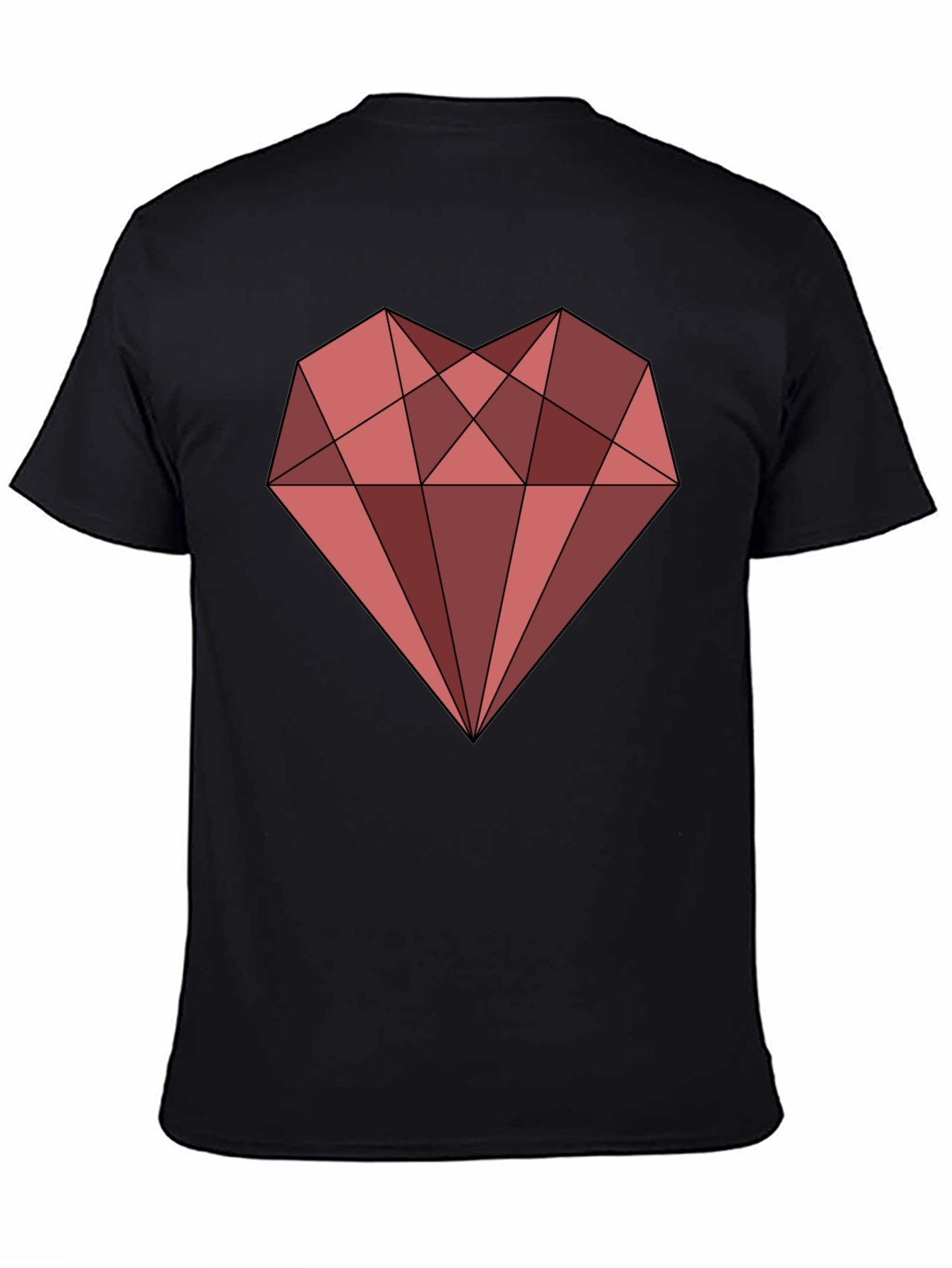 Geometric Heart Graphic Tee - Trendy Streetwear
