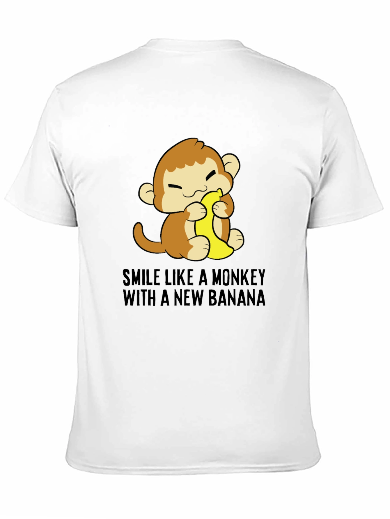 Monkey Banana Graphic T-Shirt - Unisex Crew Neck