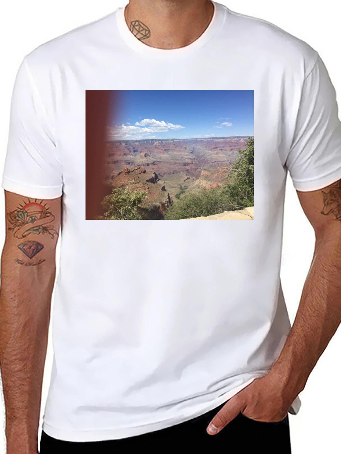 Grand Canyon Graphic Print Black T-Shirt