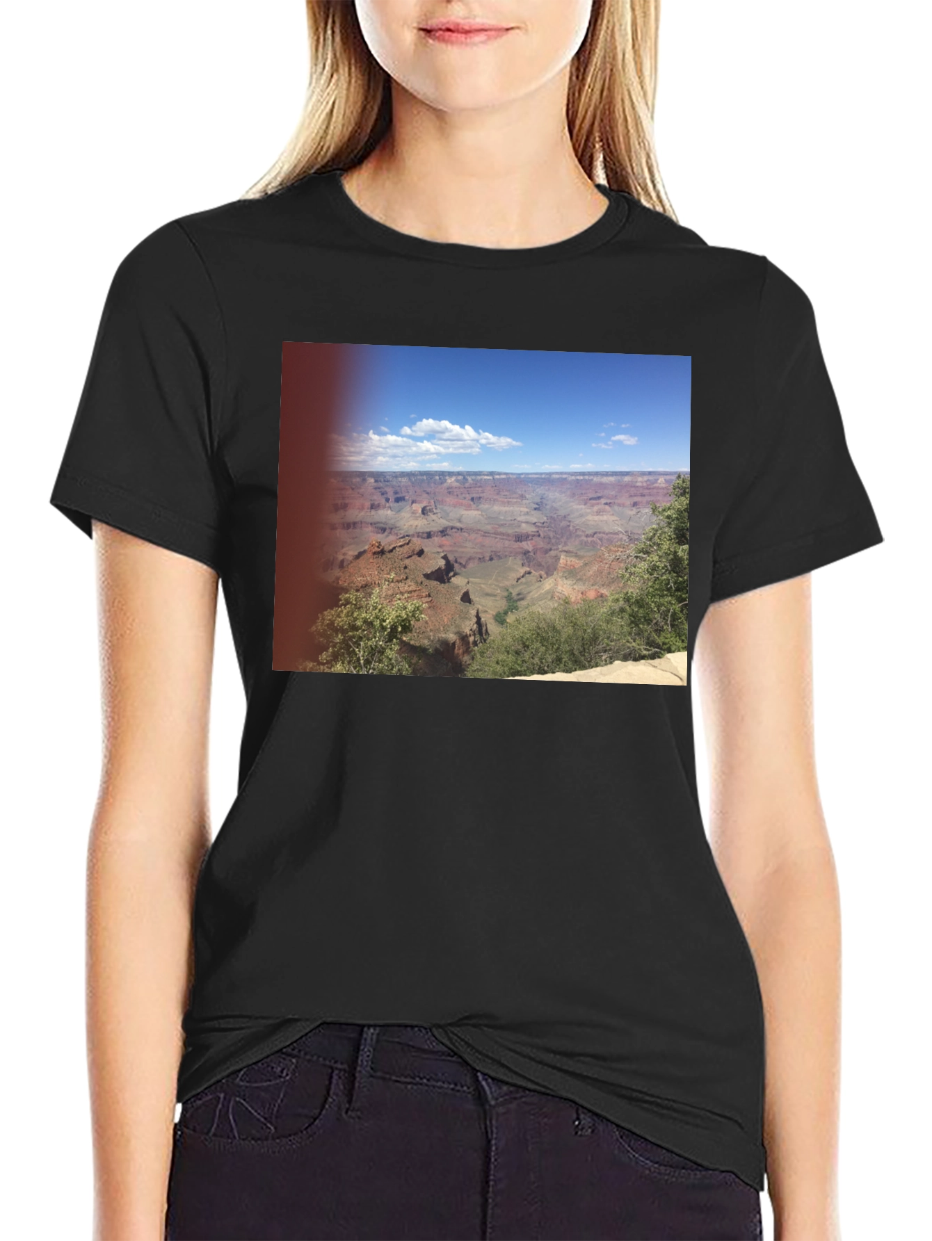 Grand Canyon Graphic Print Black T-Shirt