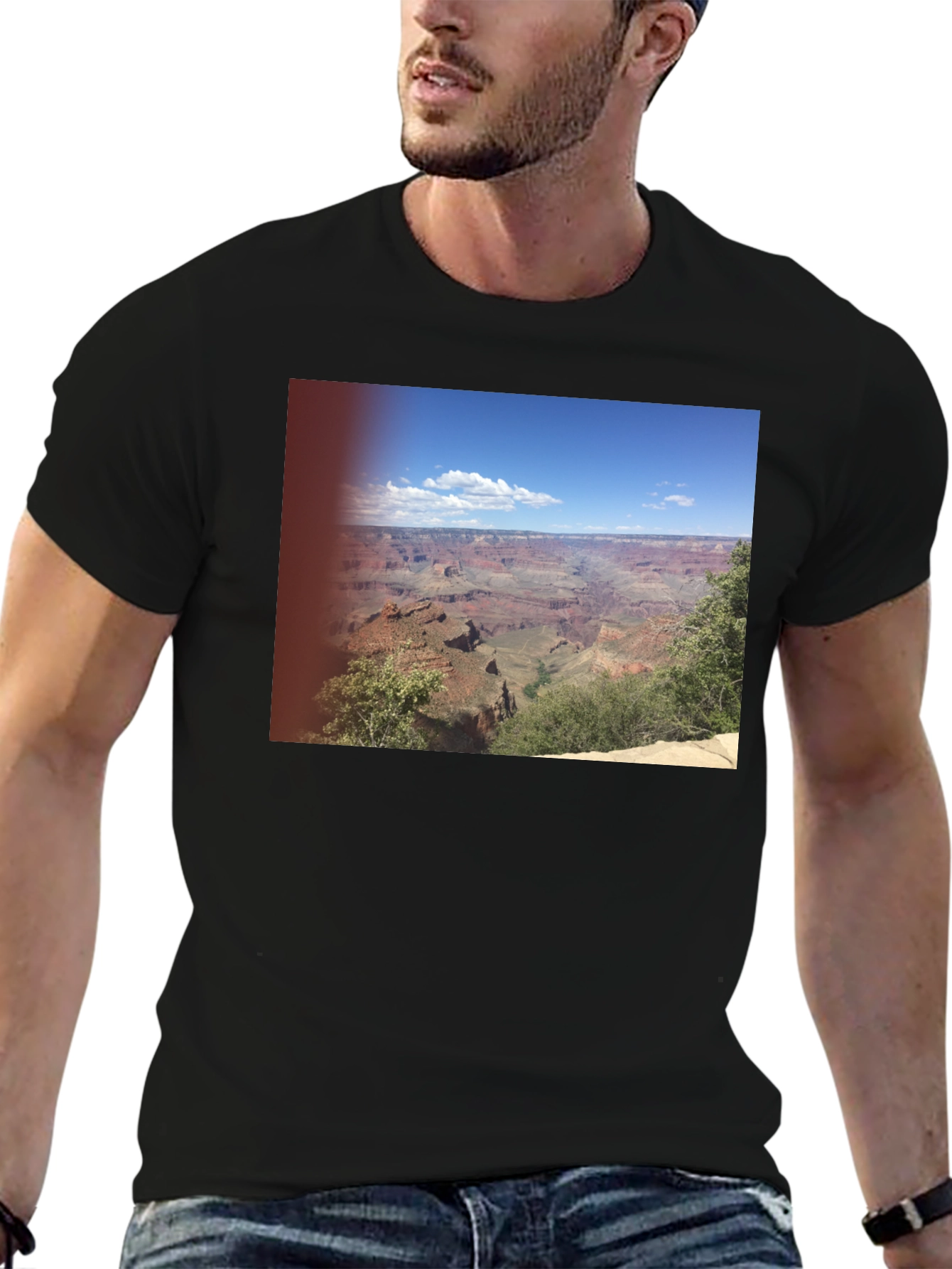 Grand Canyon Graphic Print Black T-Shirt