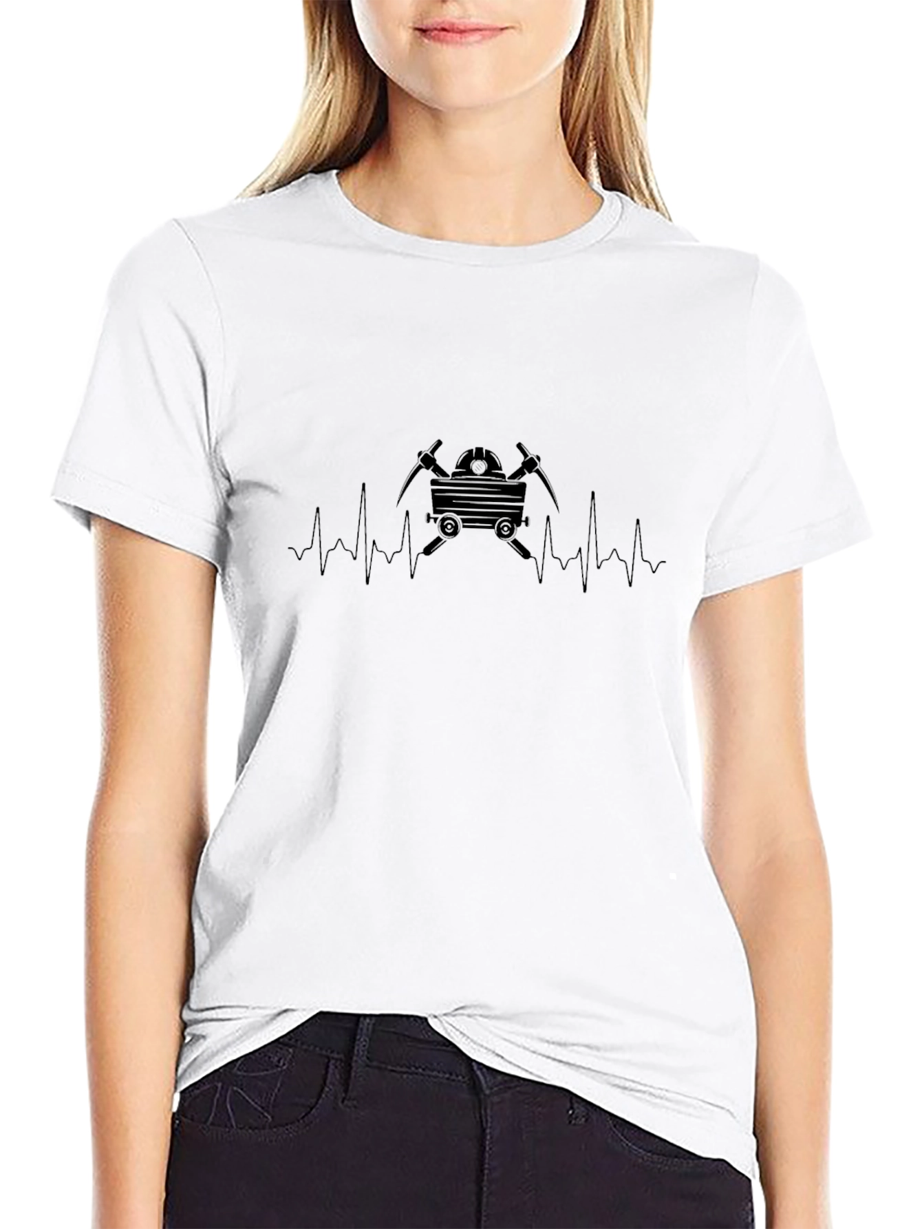 Miner Heartbeat T-Shirt - Black