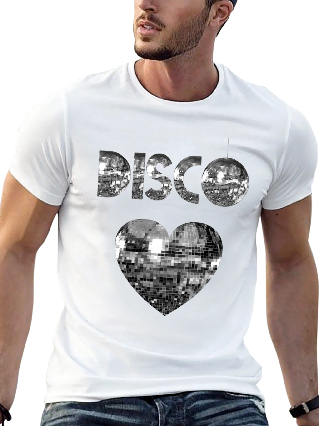 Disco Heart T-Shirt - Retro Dance Party Tee