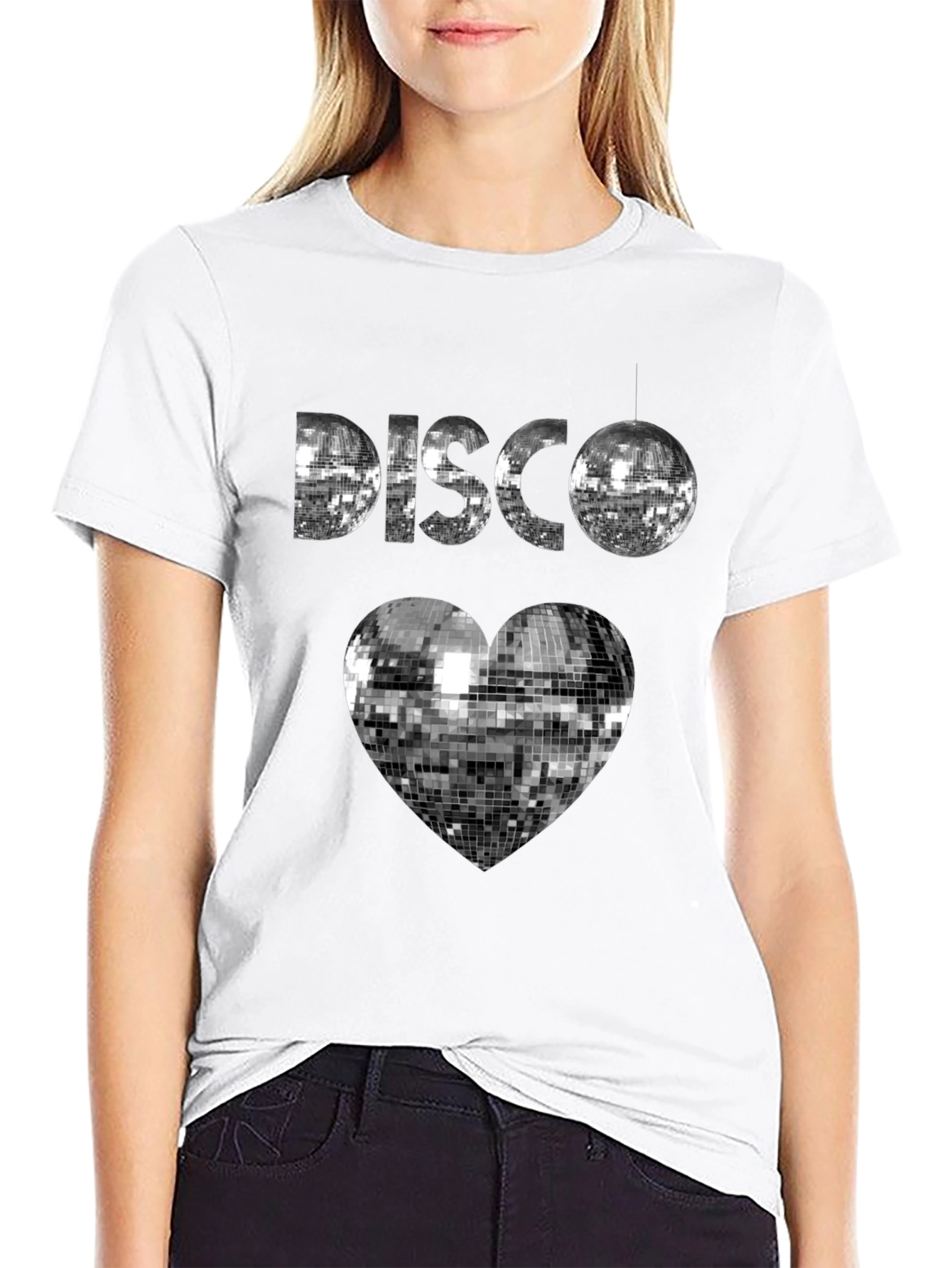 Disco Heart T-Shirt - Retro Dance Party Tee