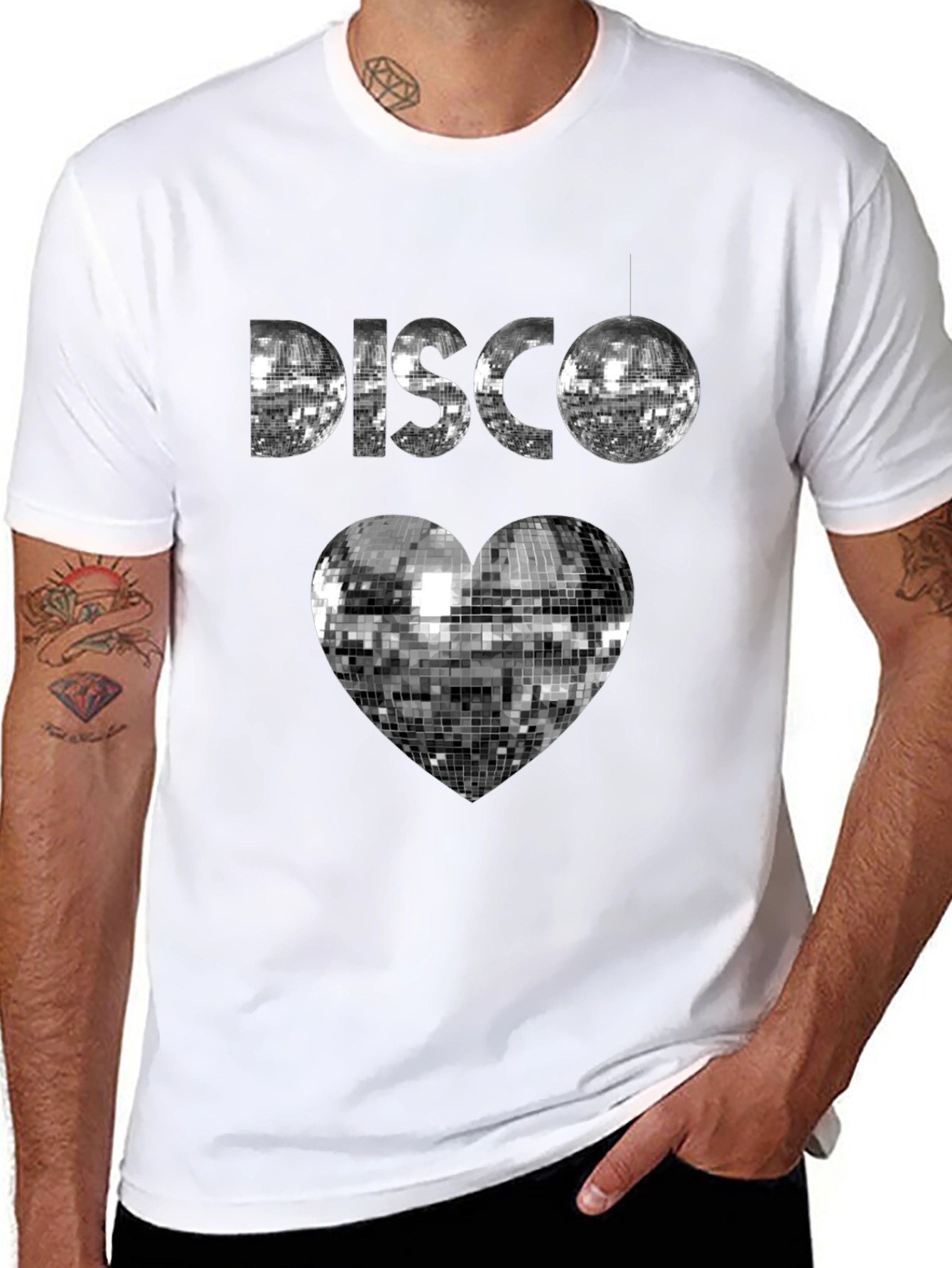 Disco Heart T-Shirt - Retro Dance Party Tee