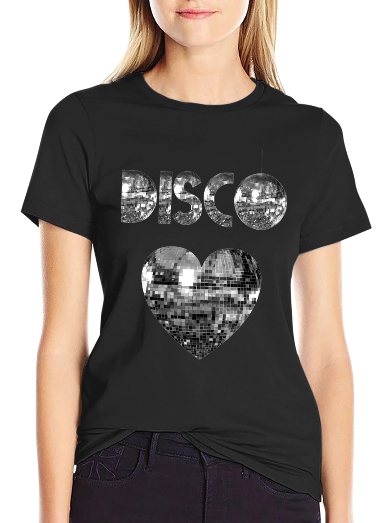 Disco Heart T-Shirt - Retro Dance Party Tee