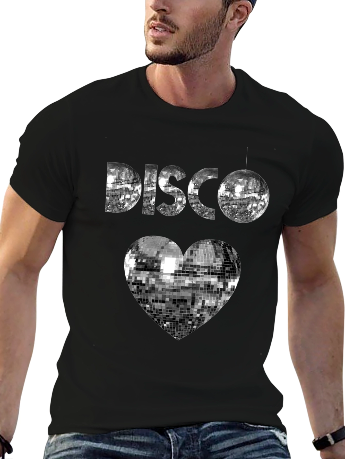 Disco Heart T-Shirt - Retro Dance Party Tee