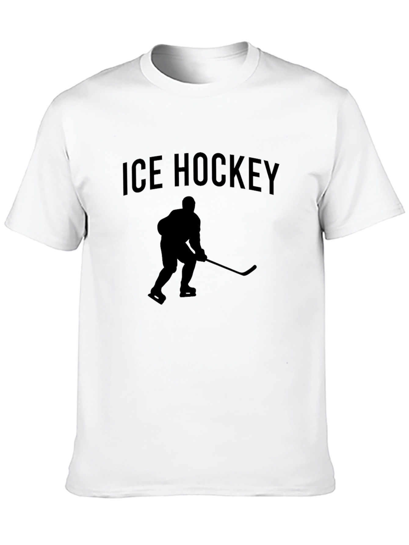 Ice Hockey Graphic T-Shirt - Black