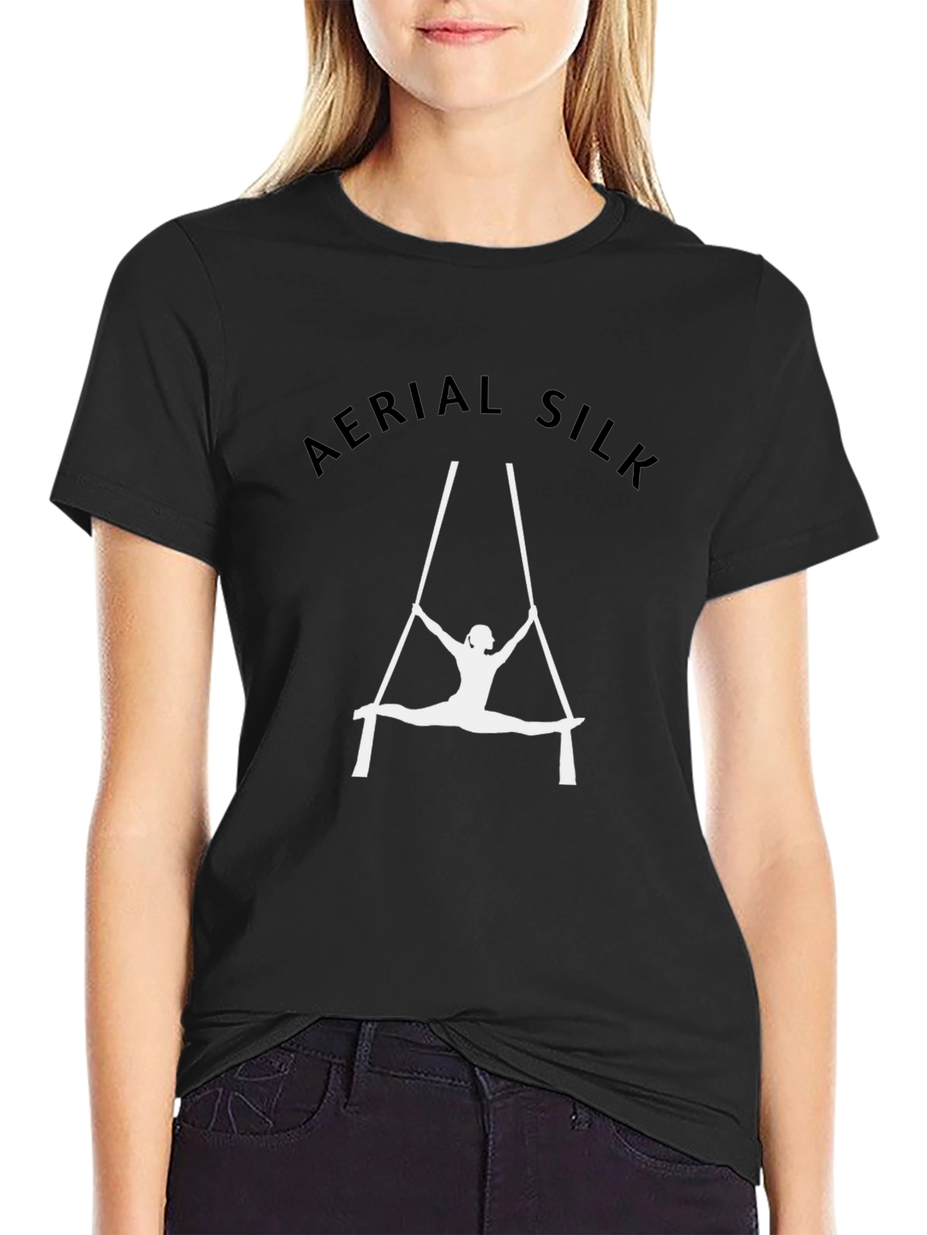 Aerial Silk Black T-Shirt